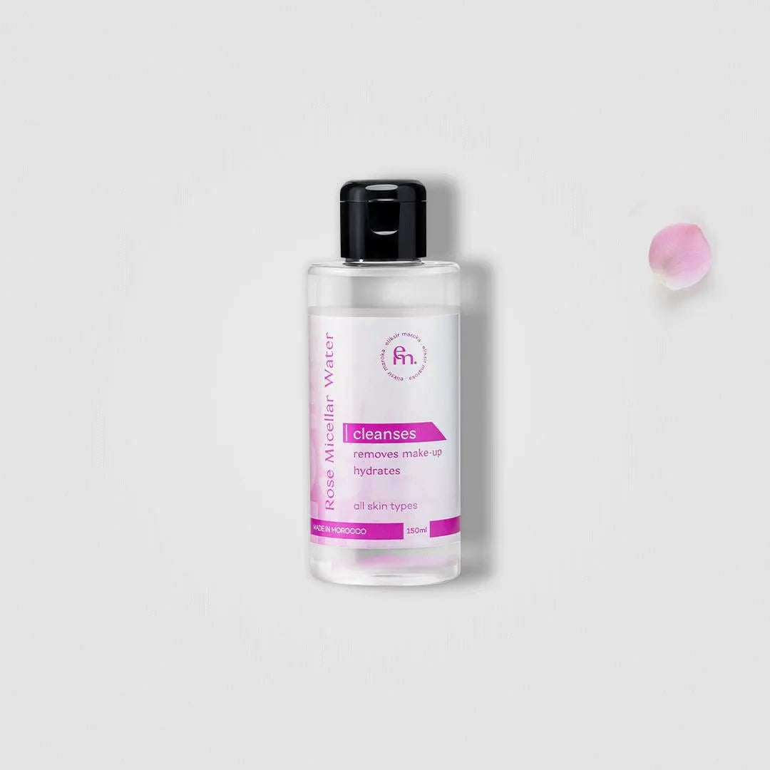 Rose Micellar Cleansing Water – Natural Makeup Remover & Hydrating Toner – Alcohol-Free, Vegan, for Sensitive Skin – 200Ml Face Cleanser