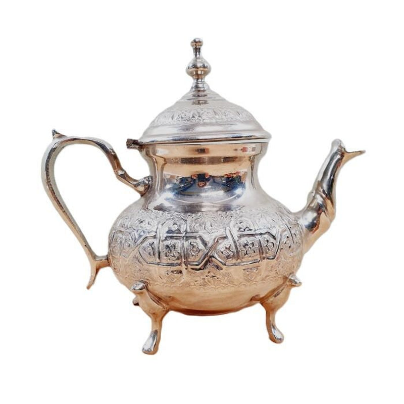 Set of 2 Moroccan Teapots, Teapot for One or 3 Cups, Moroccan Green Tea, Small and Large Teapot