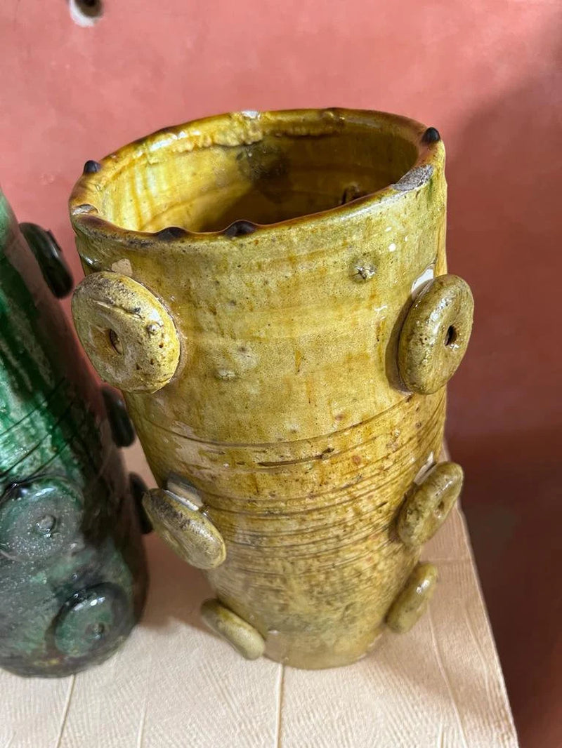 Terracotta, Tamegroute Decorative Vase, Natural Vase