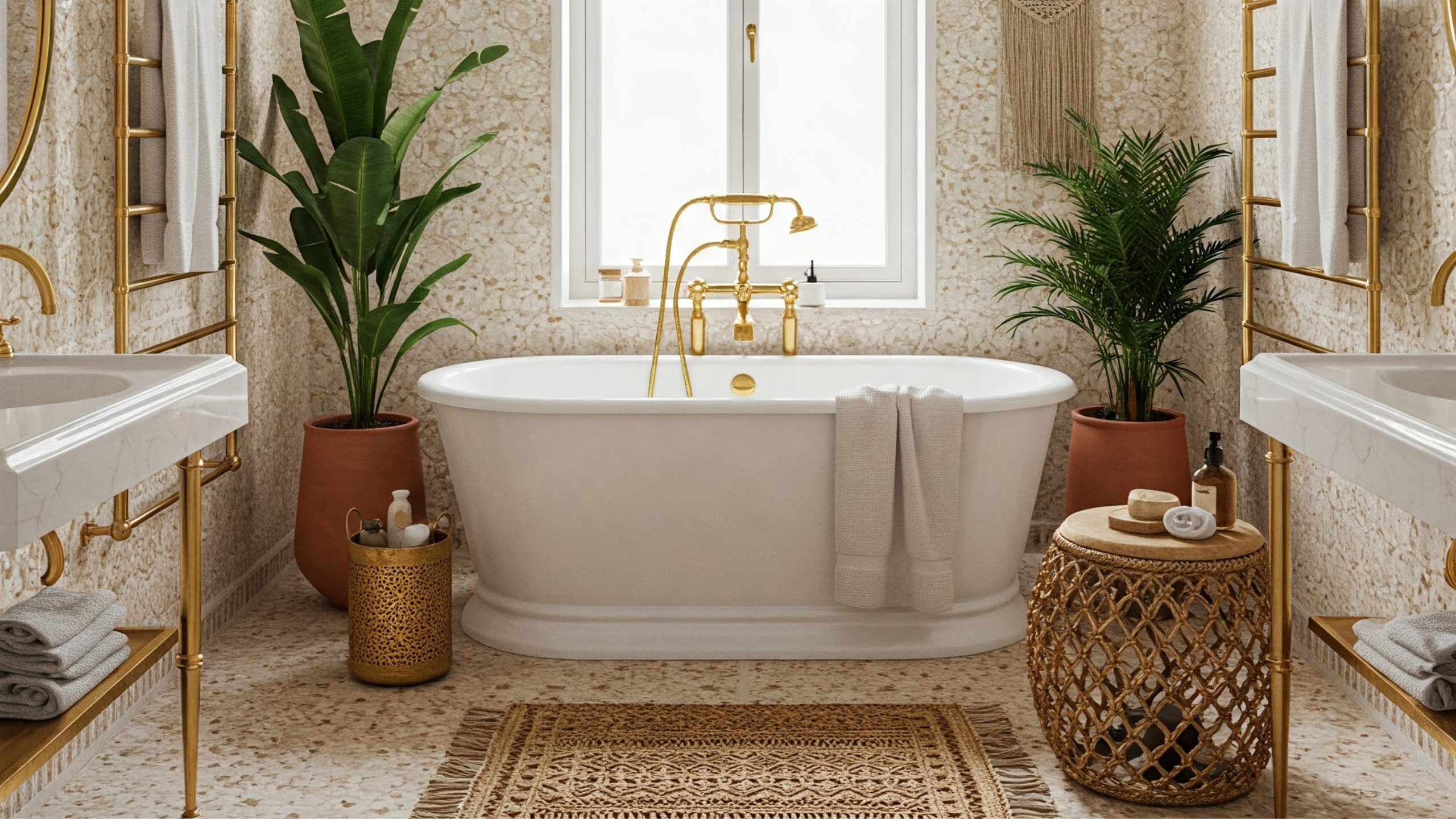 Moroccan style bathroom