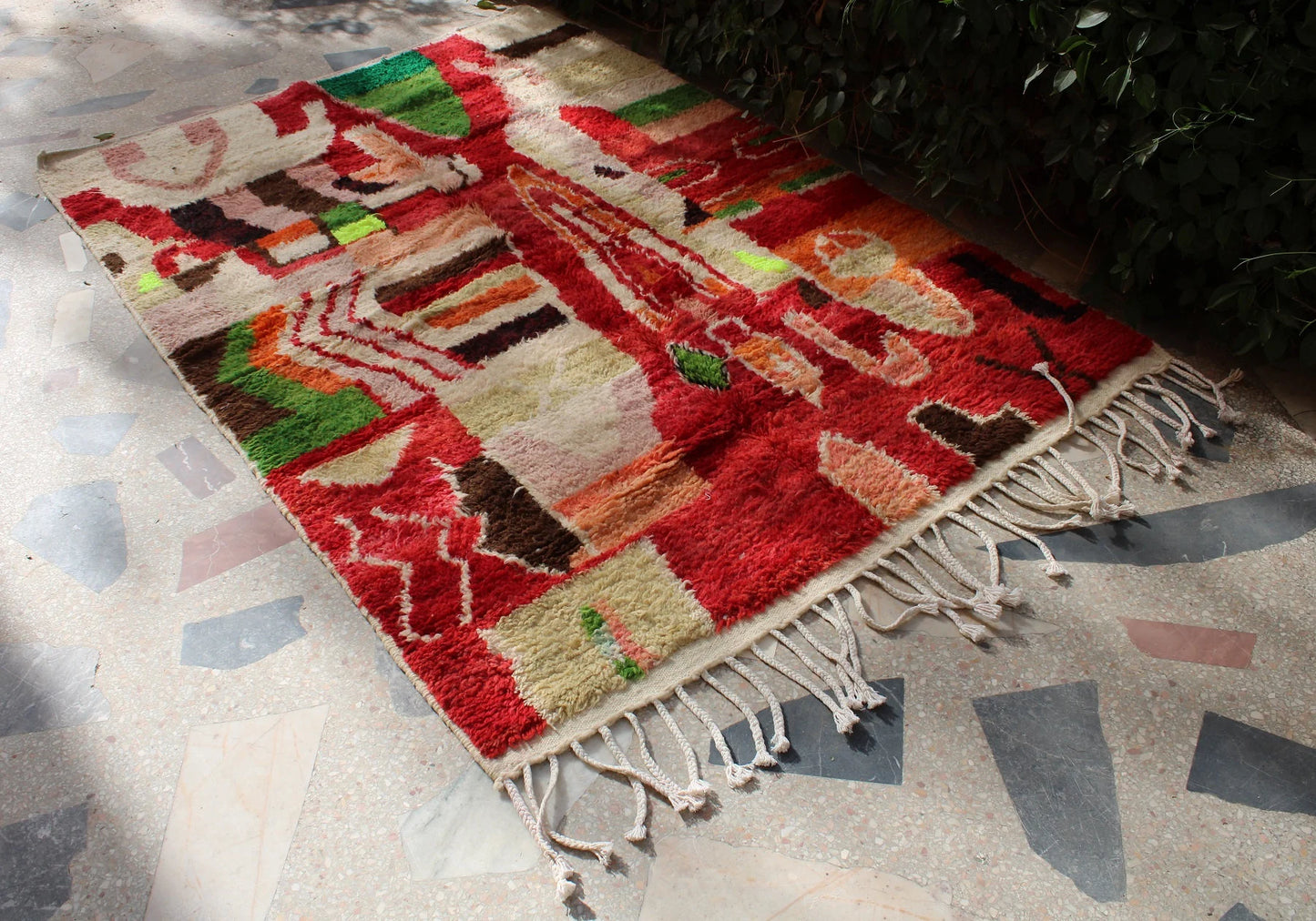 Morrocan Rug, Colorful Handmade Rug, Moroccan Rug Small, Vibrant Berber Rug, Vintage Area Rug, Beni Ourain Carpet, Boujad Rug, Teppich, Rugs