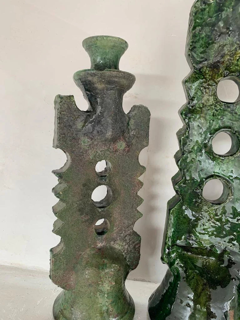 Boho Green Tamegroute Candle Holder