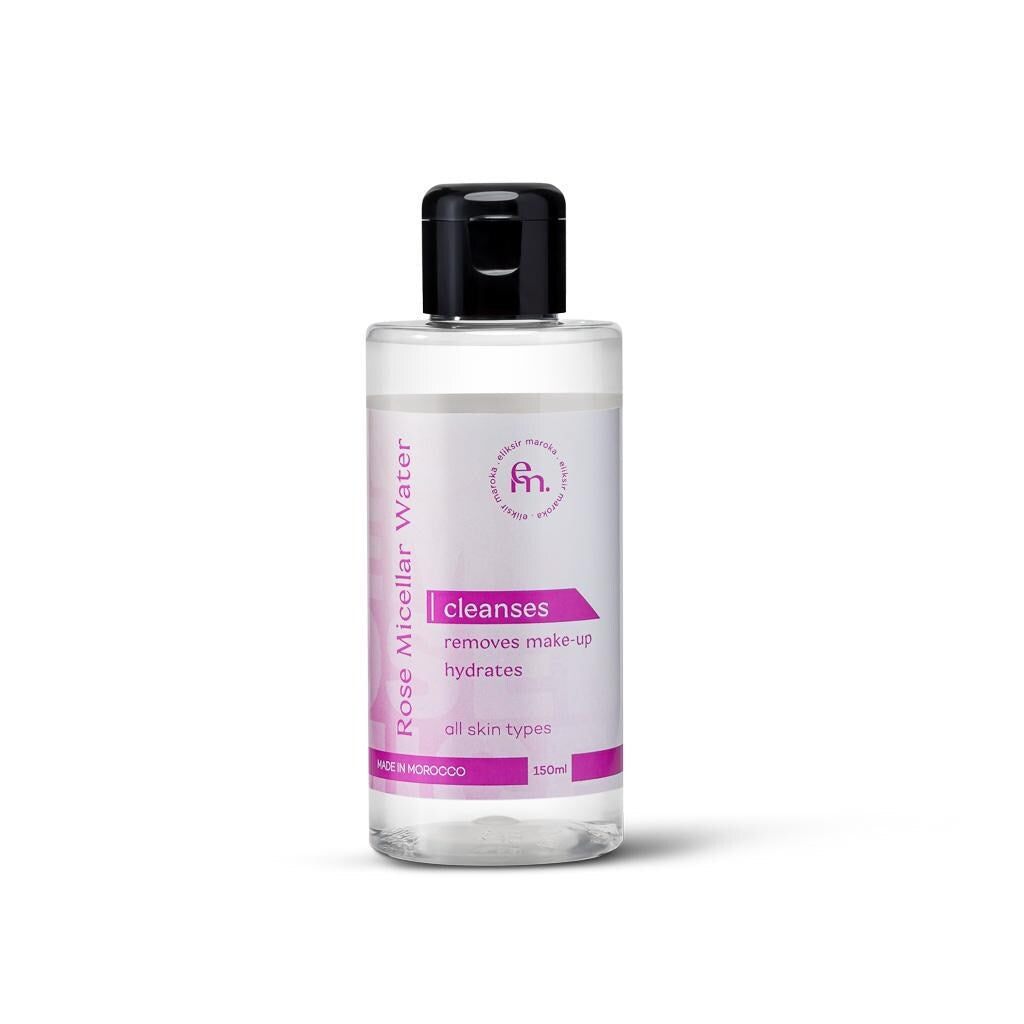Rose Micellar Cleansing Water – Natural Makeup Remover & Hydrating Toner – Alcohol-Free, Vegan, for Sensitive Skin – 200Ml Face Cleanser