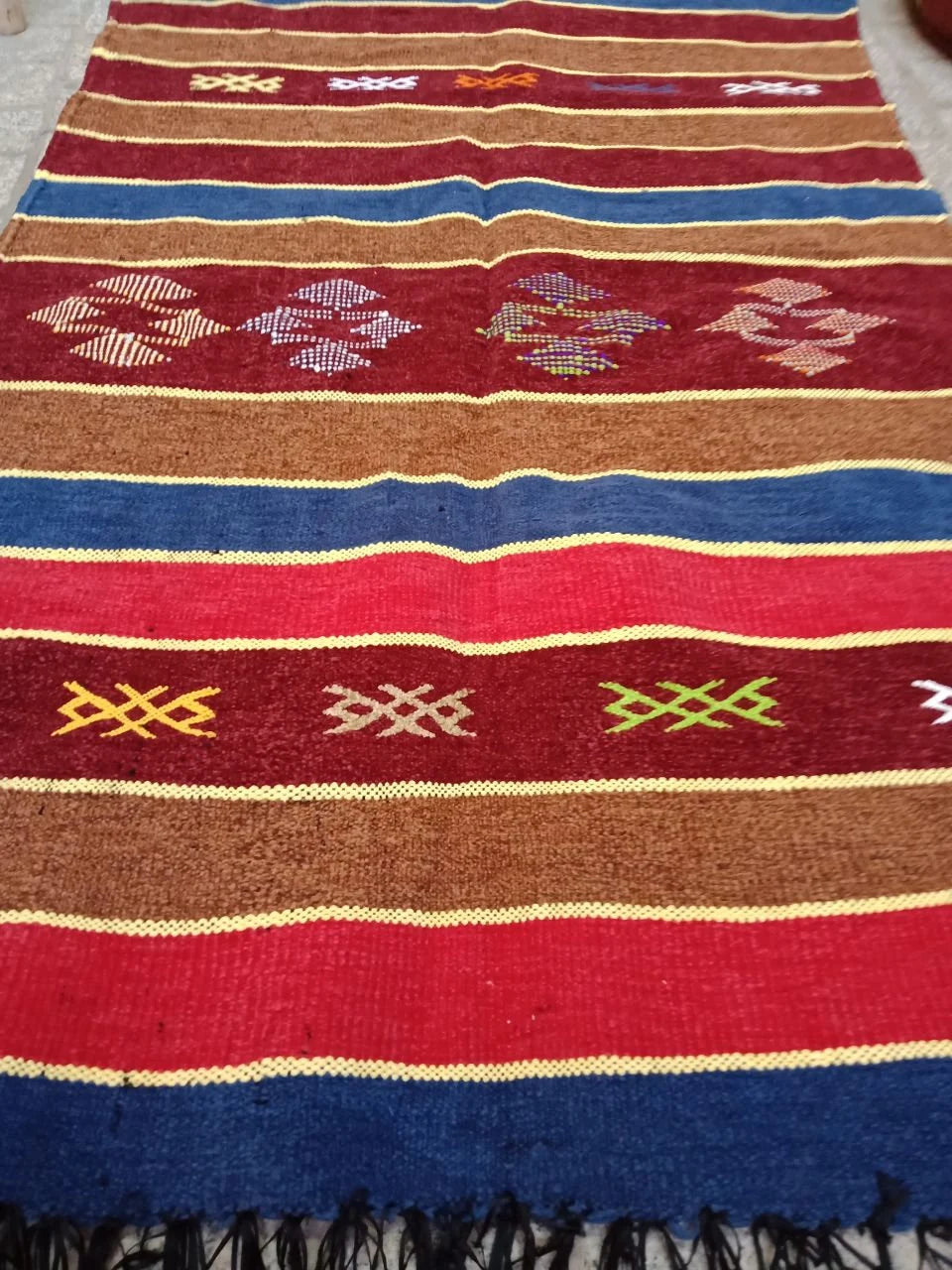 Cactus Silk Rug - Moroccan Cactus Silk Kilim Handmade .Cactus Silk Rug ,Sabra Carpet Berber Authentic Azilal Area Rug. Sabra Rug
