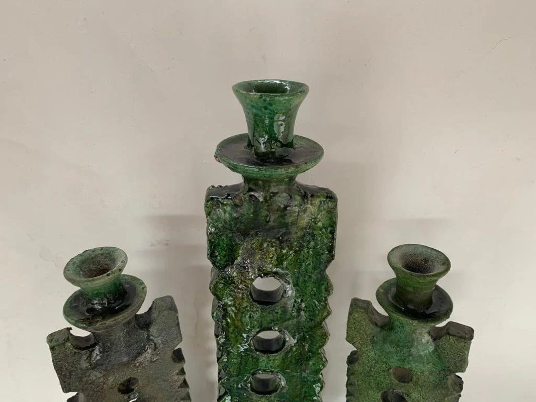 Boho Green Tamegroute Candle Holder