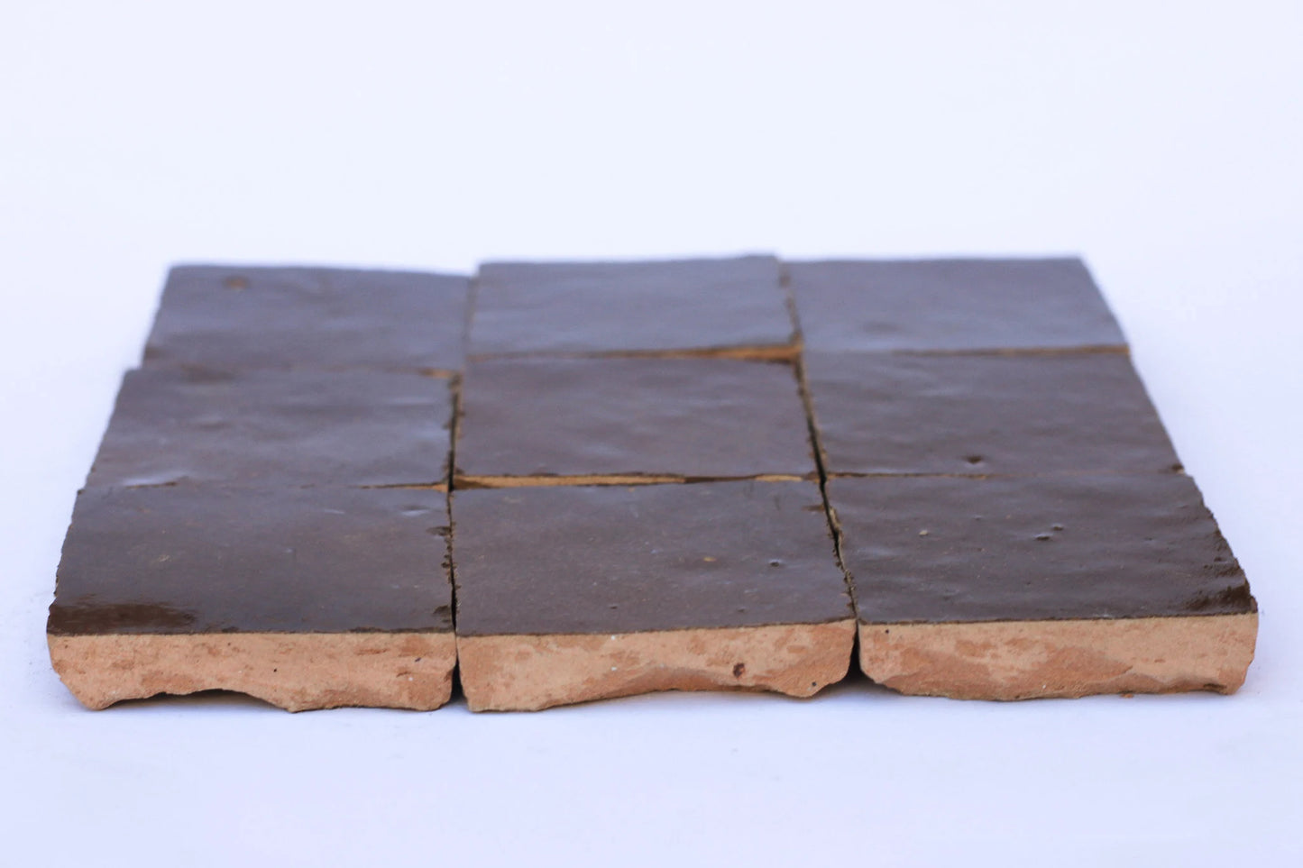 1 Square Foot Brown Moroccan Tile Handmade Square Fireplace Glazed Accent Tile Backsplash Bathroom Wall Tile Home Decor Morocco Tile