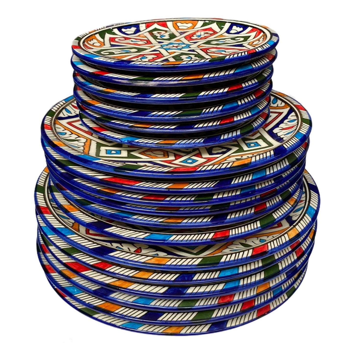 Plates / Ceramic Plates from Fes, Handmade and Hand Painted / Moroccan Plates / Dinner Plate.