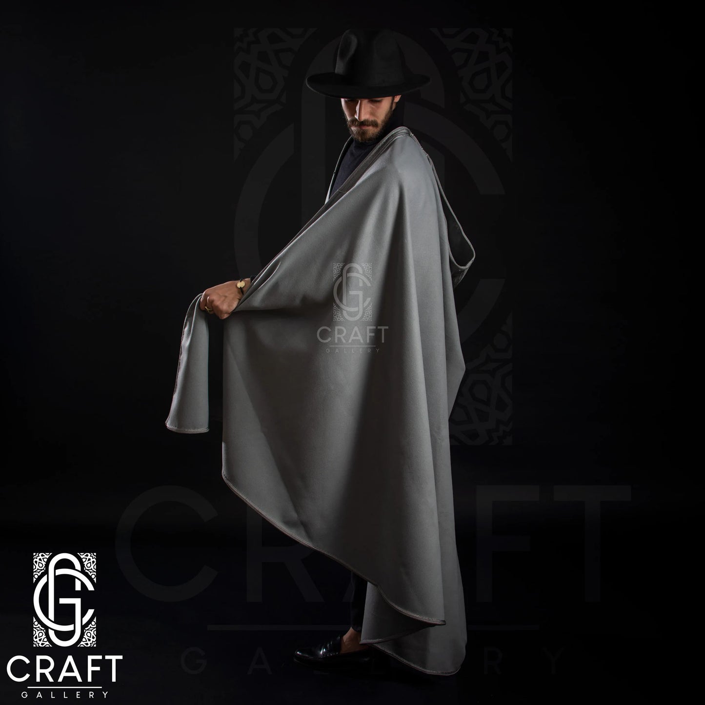 Moroccan Handmade _ Luxury Winter Warm Cape _ Hooded Long Overcoat_ Poncho Winter Coat Silham Burnous