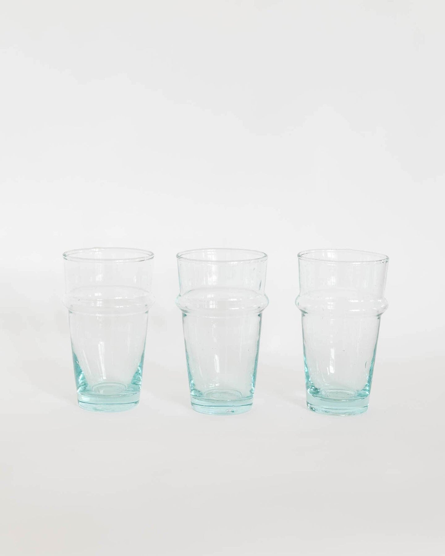 Colored Drinking Glasses Handmade Glassware Moroccan Beldi Drinking Glasses Tableware Recycled Glass Tumbler Highball Stacking Cups