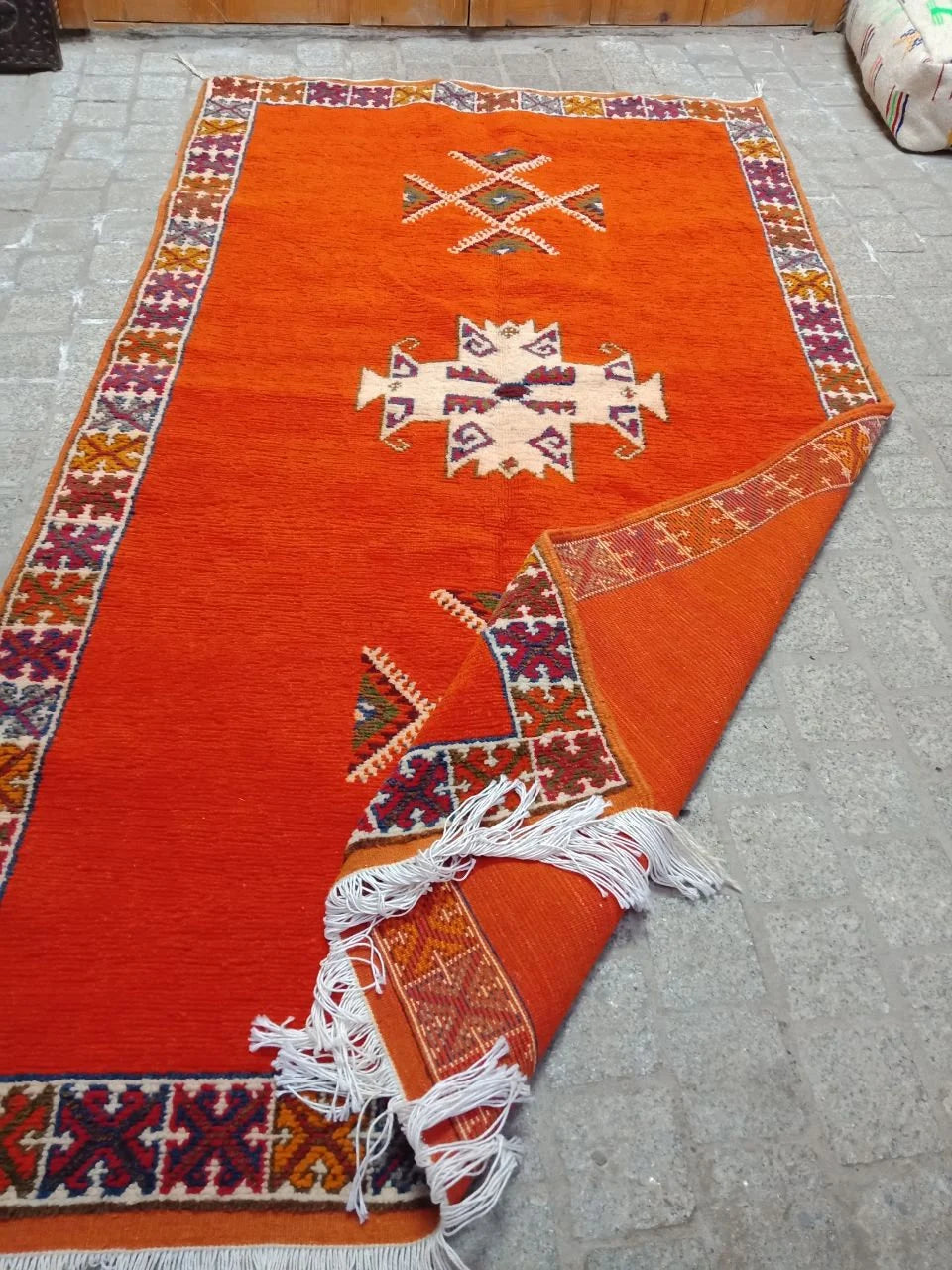 Vintage Berber Rug - Moroccan Taznakht Rug. Handmade Wool Rug. Authentic Moroccan Rug.Taznakht Rug. Vintage Rug. Glaoui Rug. Berber Rug