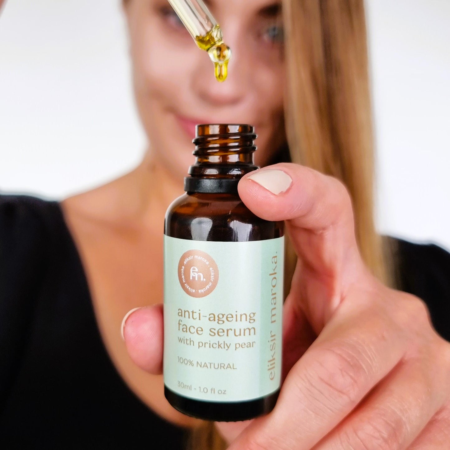 Organic Prickly Pear Oil Anti-Aging Serum – Hydrating Face Serum for Women, Vegan & Cruelty-Free – Brightening, Wrinkle-Reducing Skincare