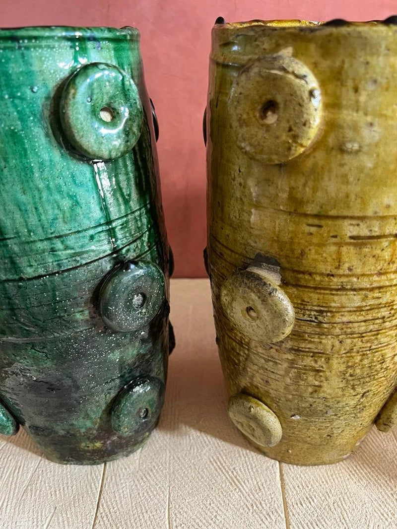 Terracotta, Tamegroute Decorative Vase, Natural Vase
