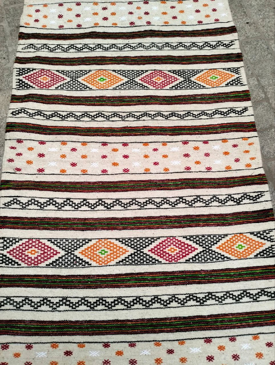 Moroccan Berber Rug. Moroccan Kilim Handmade Wool Rug. Authentic Azilal. Berber Runner . Cactus Silk Rug