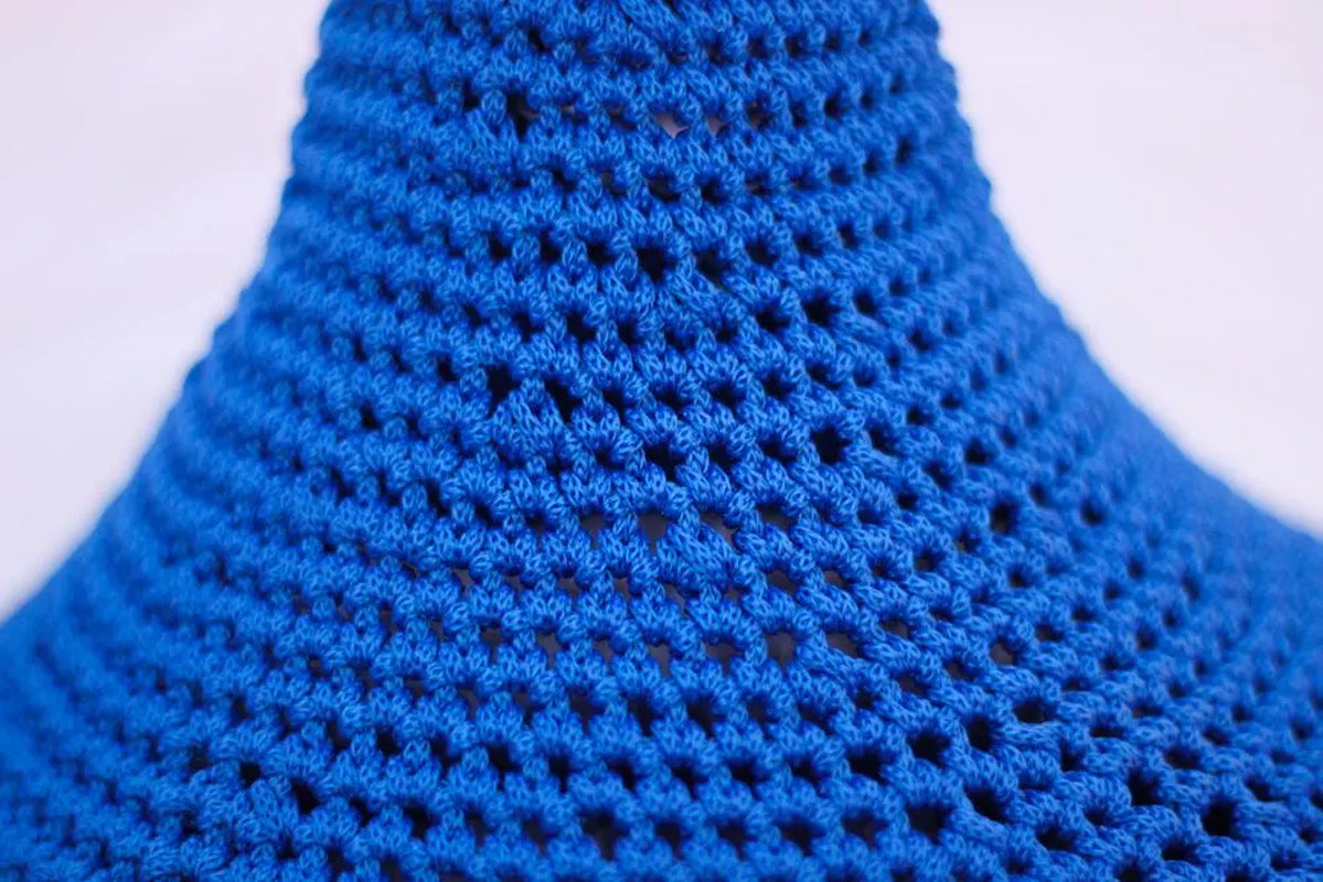 Handmade Moroccan Crochet Pendant Light Boho Hanging Lamp Blue Lantern Statement Ceiling Light Chandelier Moroccan Lantern Rustic Lamp