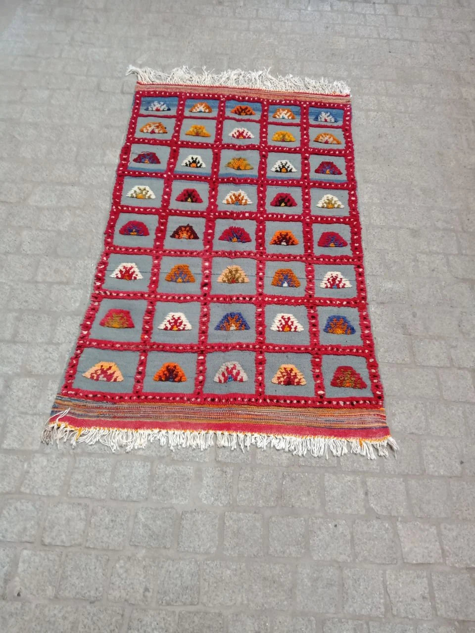 Vintage Rug 3×5 Ft. Moroccan Akhnif Rug, Vintage Berber Rug, Moroccan Kilim, Handmade Wool Rug, Home Decor