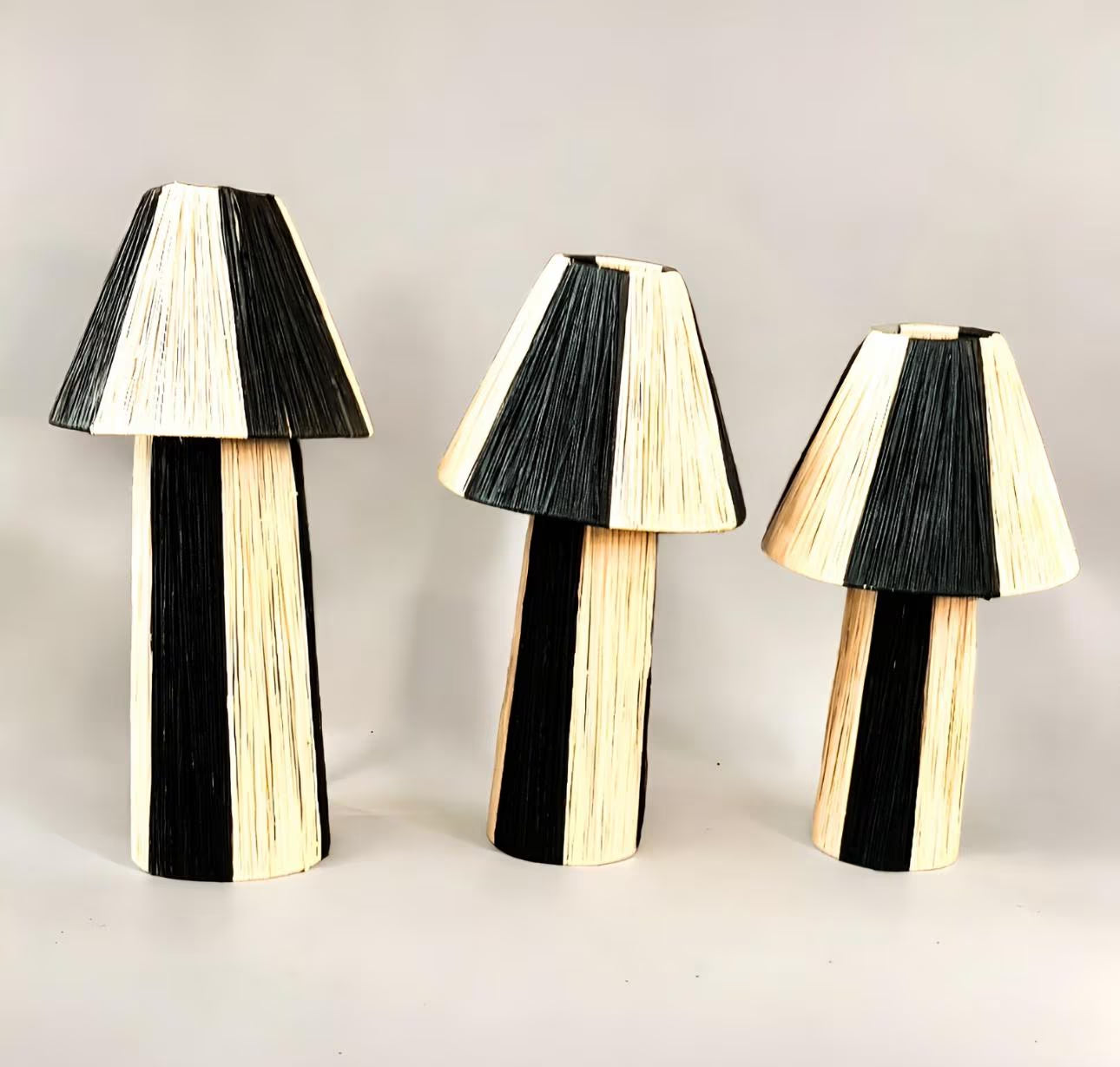 Raffia Natural Raffia Lamp, Raffia Lampshade, TABLE LAMPSHADES Moroccan Handmade in Rattan,Lamp