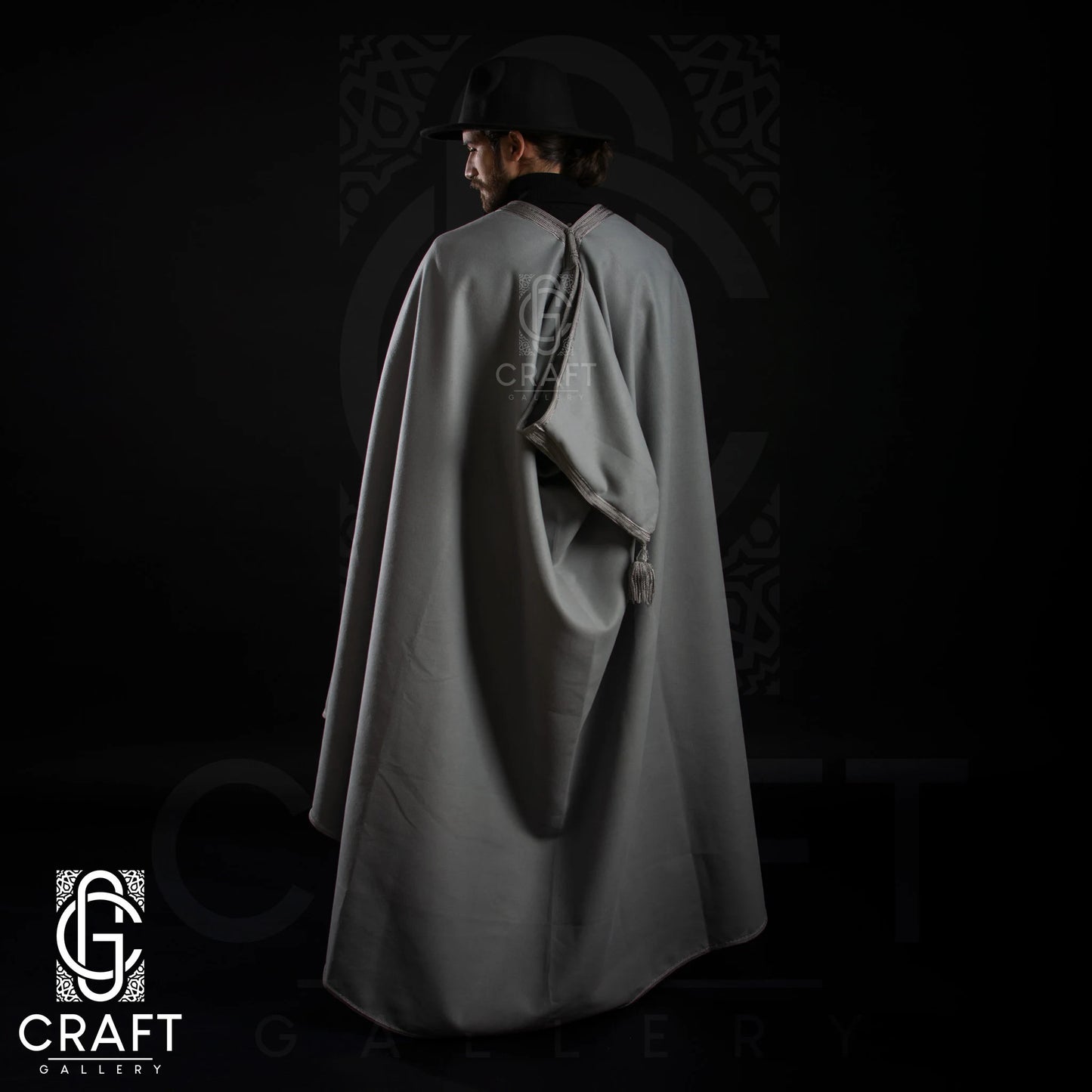 Moroccan Handmade _ Luxury Winter Warm Cape _ Hooded Long Overcoat_ Poncho Winter Coat Silham Burnous