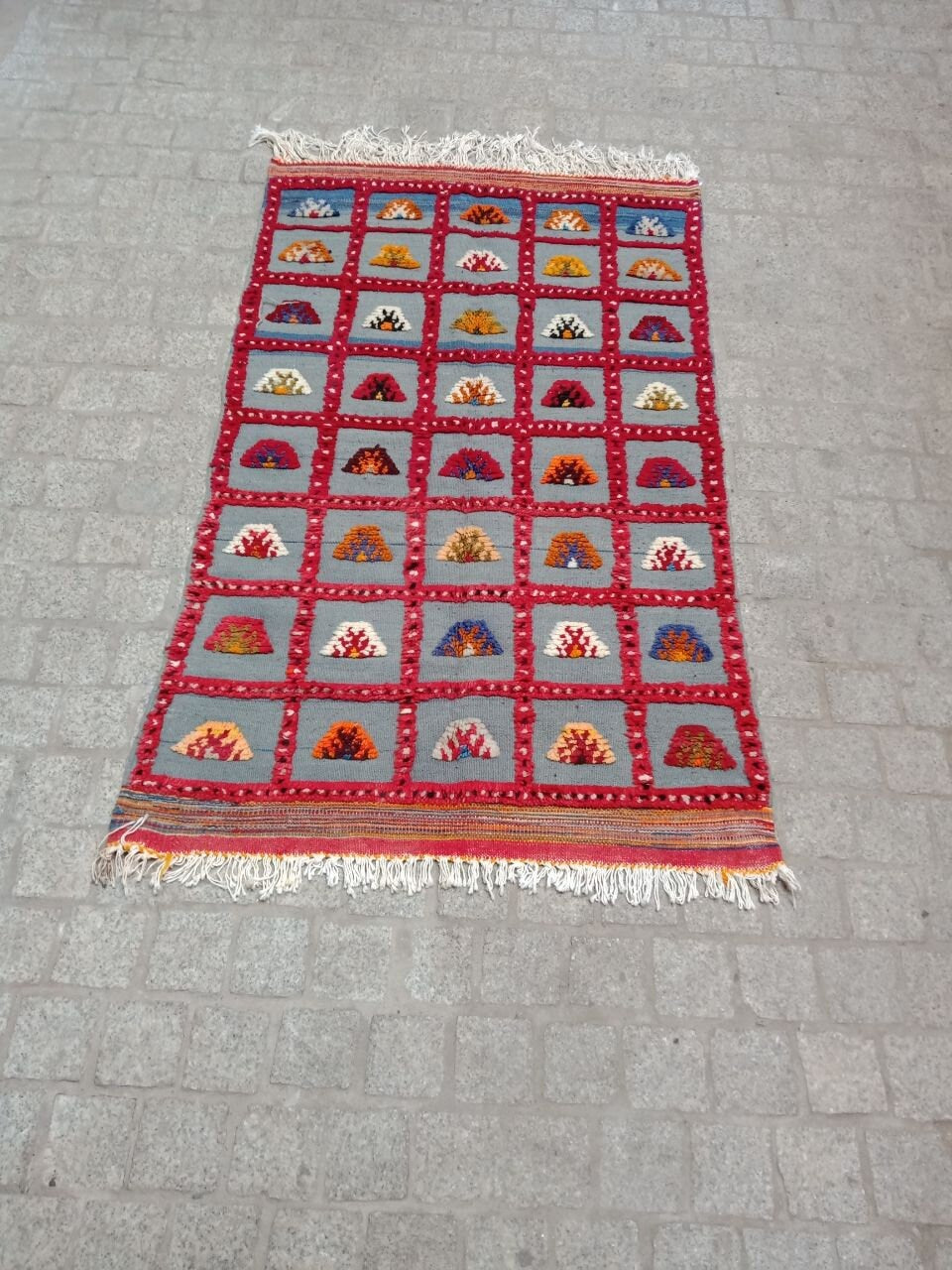 Vintage Rug 3×5 Ft. Moroccan Akhnif Rug, Vintage Berber Rug, Moroccan Kilim, Handmade Wool Rug, Home Decor
