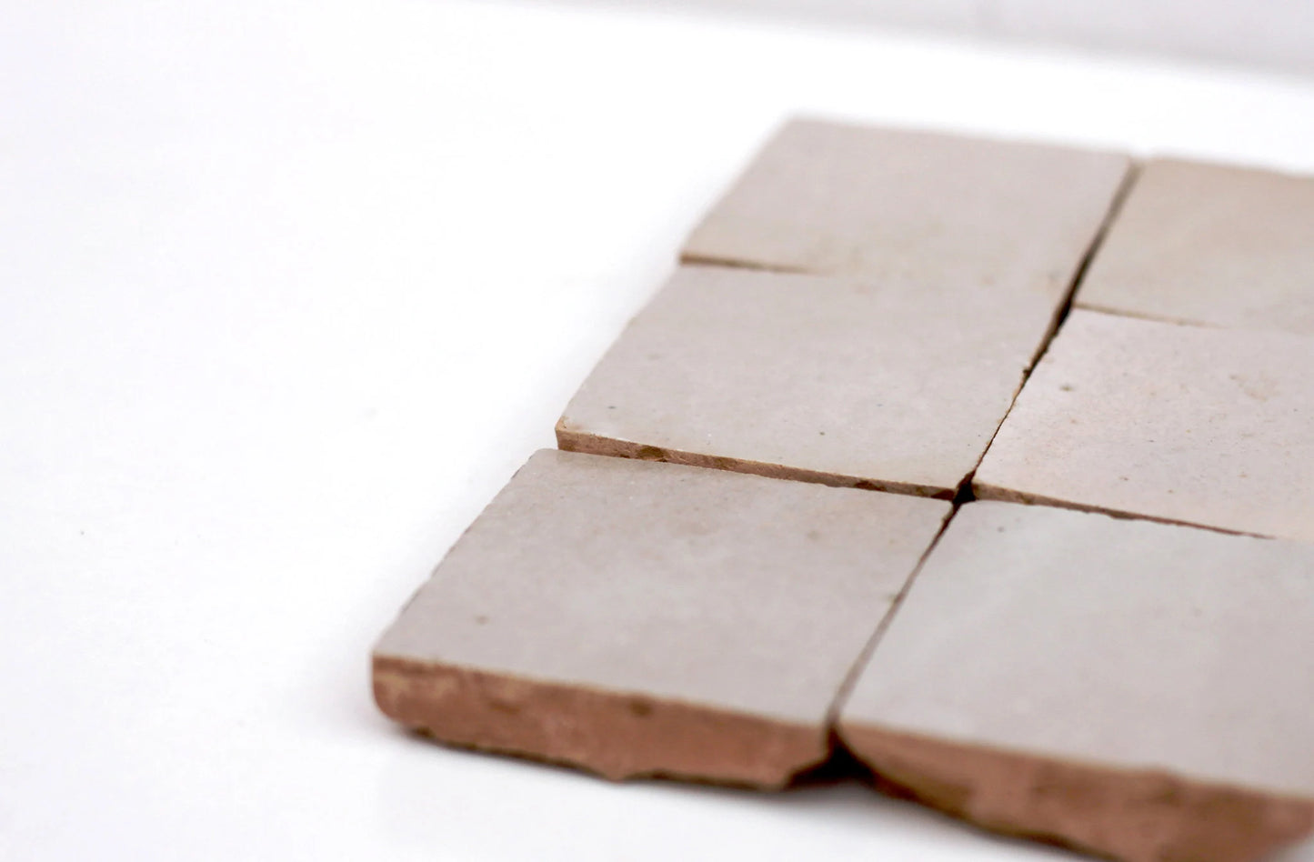 1 Square Foot Cream Zellige Tile Moroccan Tile Handmade Zellige Tiles Oyster White Bathroom Square Wall Tile Fireplace Off-White Zellij