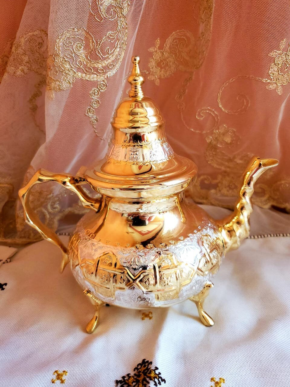 Moroccan Handmade Luxurious Tea Set