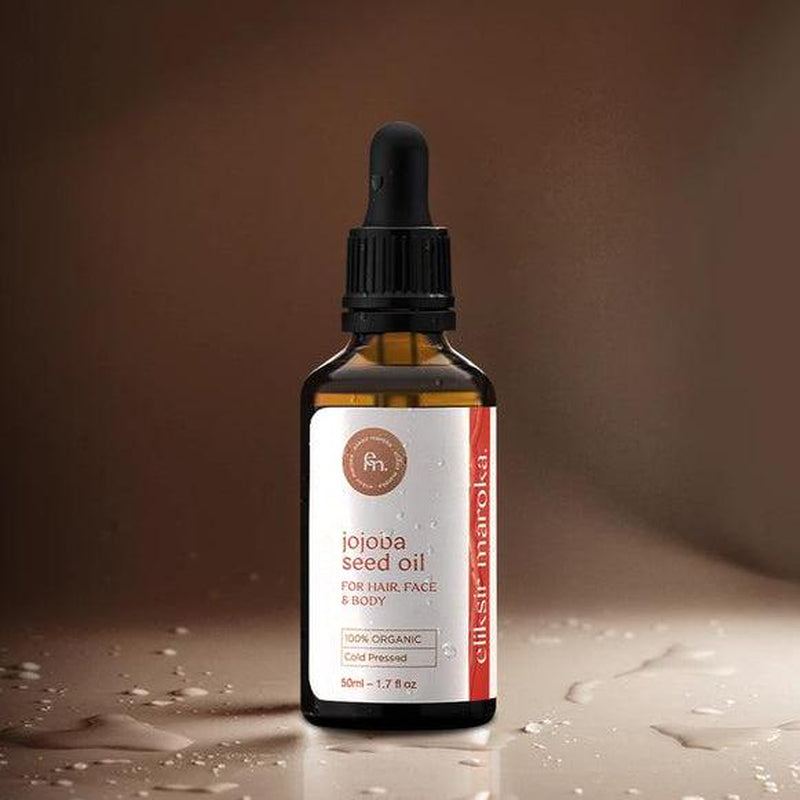 Organic Jojoba Oil - 100% Pure Cold-Pressed Oil for Hydrating Skin, Hair, and Nails - Natural Moisturizer for Dry Skin and Anti-Aging