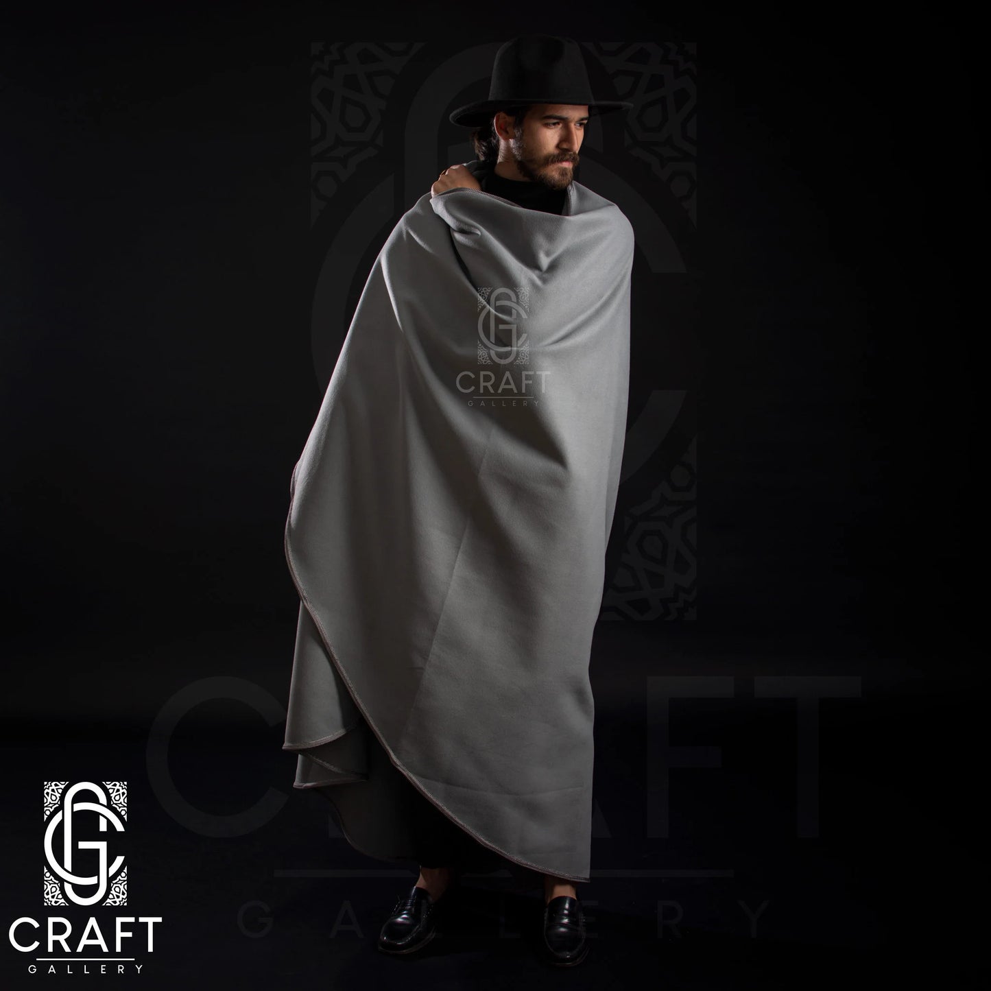 Moroccan Handmade _ Luxury Winter Warm Cape _ Hooded Long Overcoat_ Poncho Winter Coat Silham Burnous
