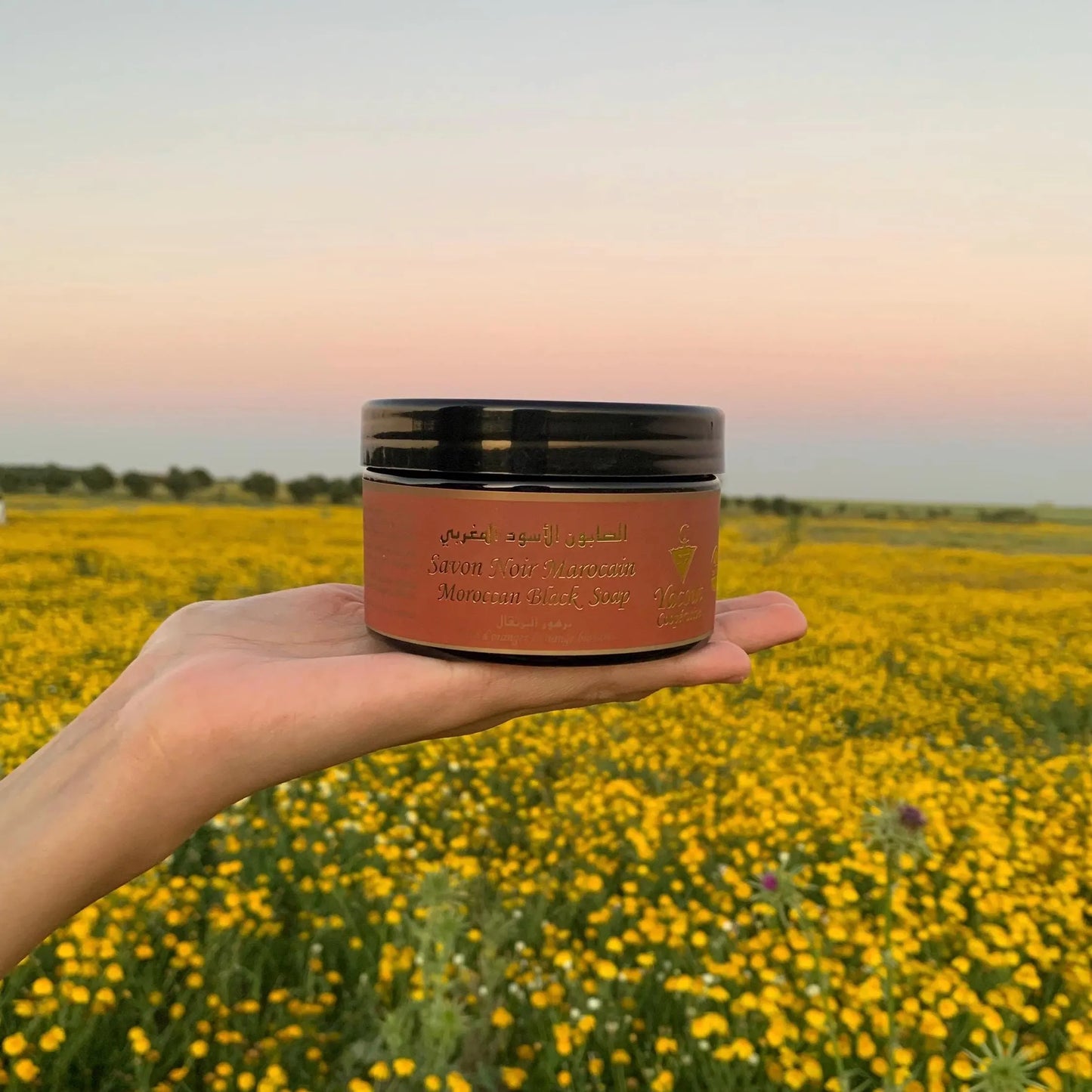 Moroccan Black Soap with Orange Blossom Perfume - Natural Organic for Face & Body, Hamam Spa Ritual, Bride Beauty Treatment