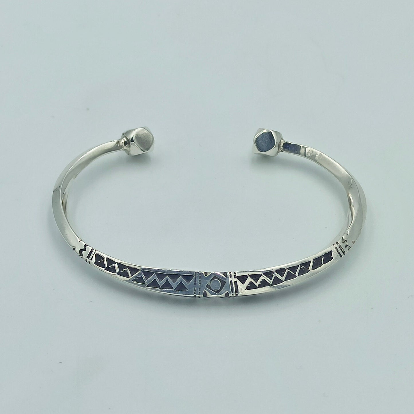 Silver Bracelet Tuareg Jewelery , Tuareg Moroccan Bracelet with Ethnic Tuareg Engraving in 925 Silver, , Unique Jewelry, Mens and Women Gift