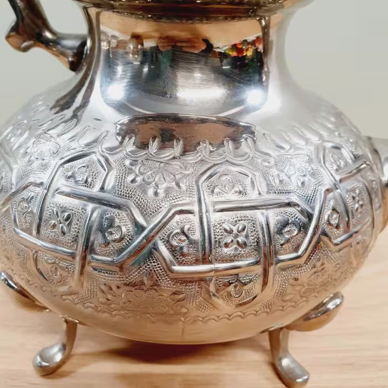Set of 2 Moroccan Teapots, Teapot for One or 3 Cups, Moroccan Green Tea, Small and Large Teapot