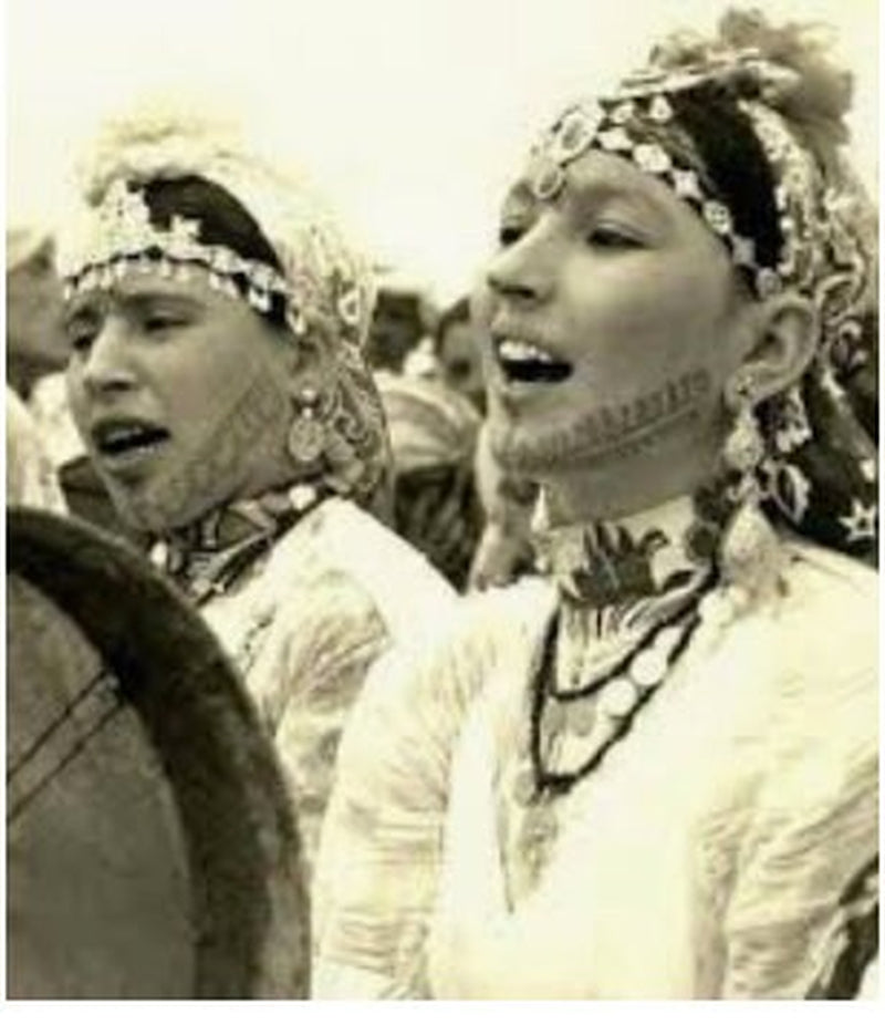 Elegant Berber Silver and Turquiose Teardrop Earrings