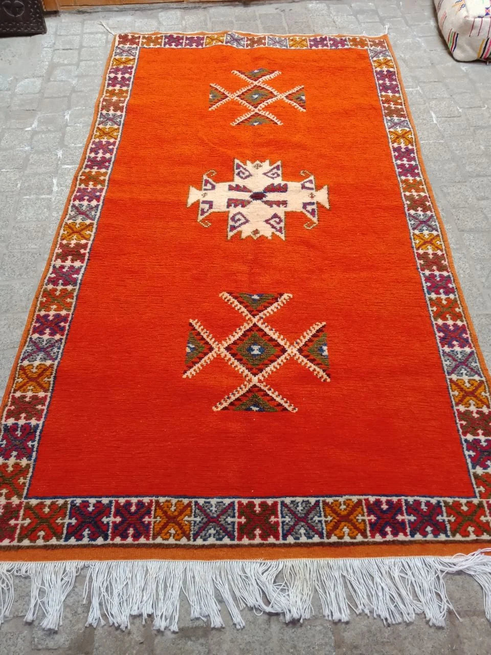 Vintage Berber Rug - Moroccan Taznakht Rug. Handmade Wool Rug. Authentic Moroccan Rug.Taznakht Rug. Vintage Rug. Glaoui Rug. Berber Rug