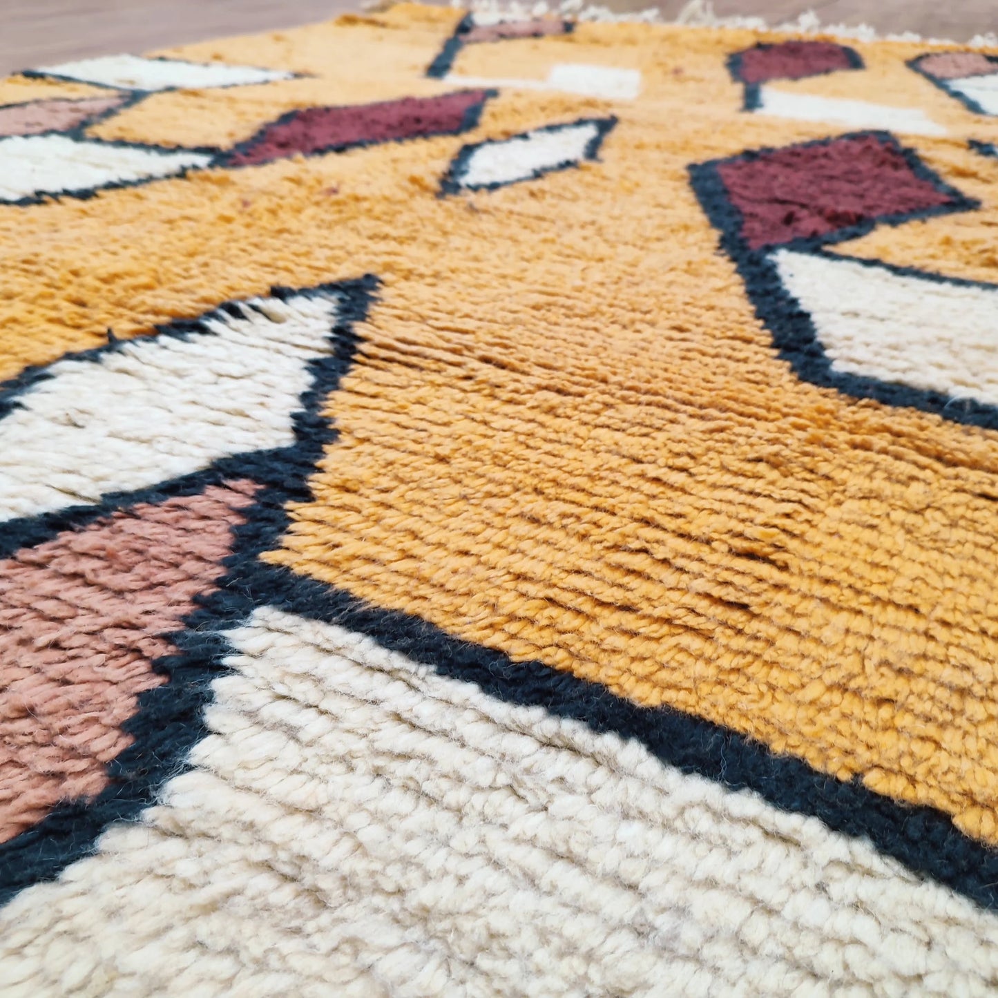 Authentic Moroccan Rug, Vibrant Boujaad Rug, Azilal Rug, Bright Colored Rug, Abstract Carpet, Handmade Rug, Bohemian Rug, Tapis Marocain