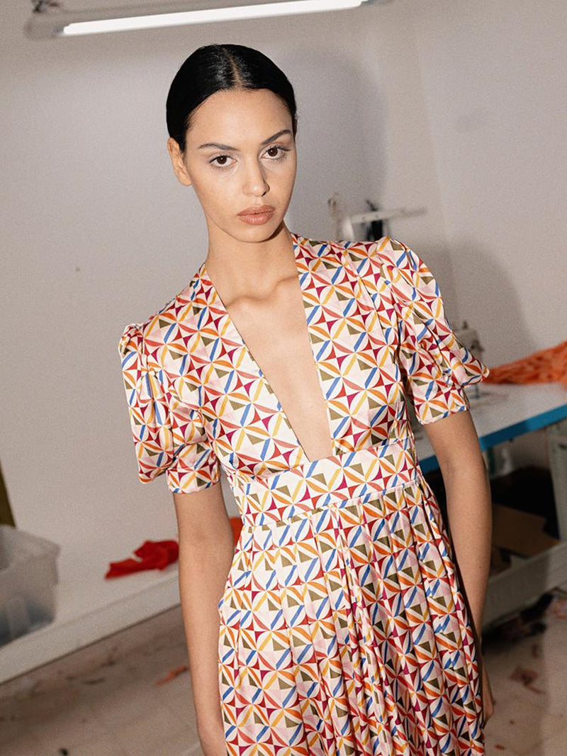 Alexia’S Dress Geometric Colours