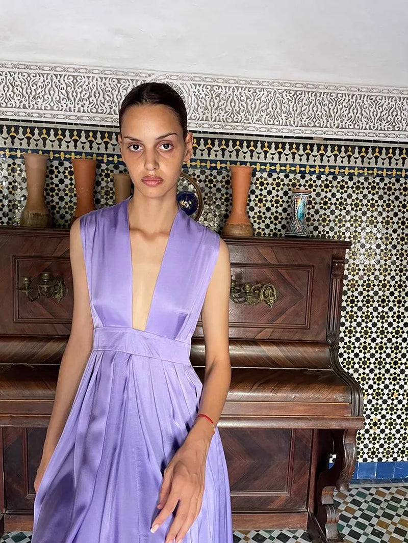 Alexia’S Dress Viscose Sleeveless Lilac