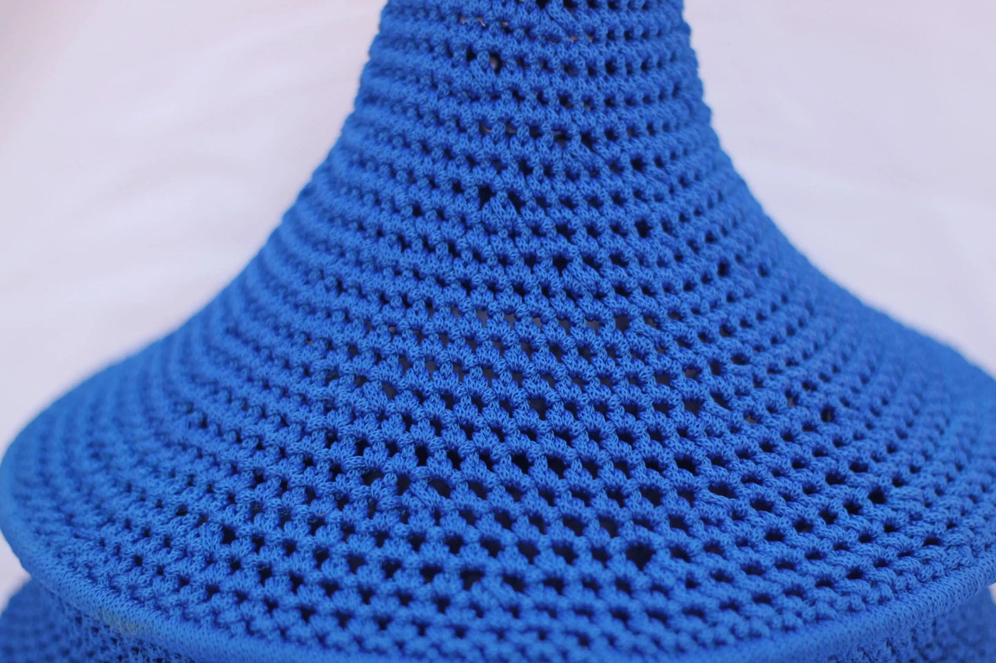 Handmade Moroccan Crochet Pendant Light Boho Hanging Lamp Blue Lantern Statement Ceiling Light Chandelier Moroccan Lantern Rustic Lamp