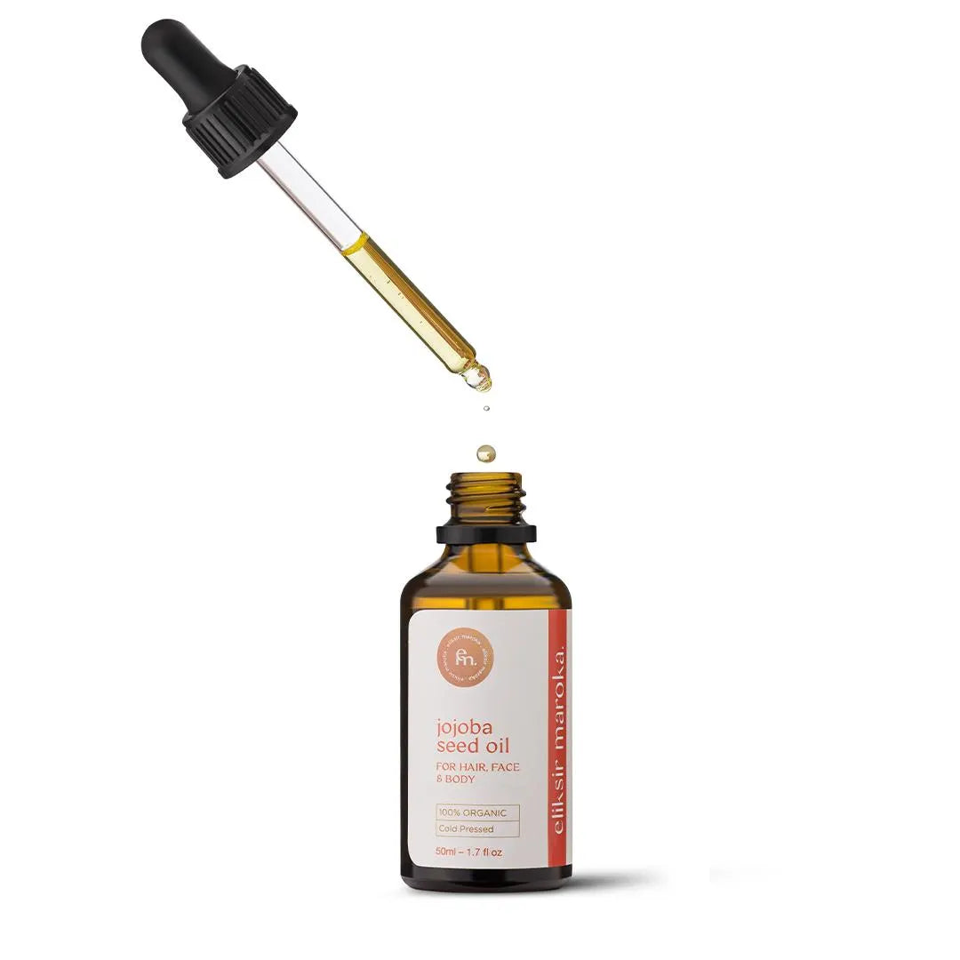 Organic Jojoba Oil - 100% Pure Cold-Pressed Oil for Hydrating Skin, Hair, and Nails - Natural Moisturizer for Dry Skin and Anti-Aging