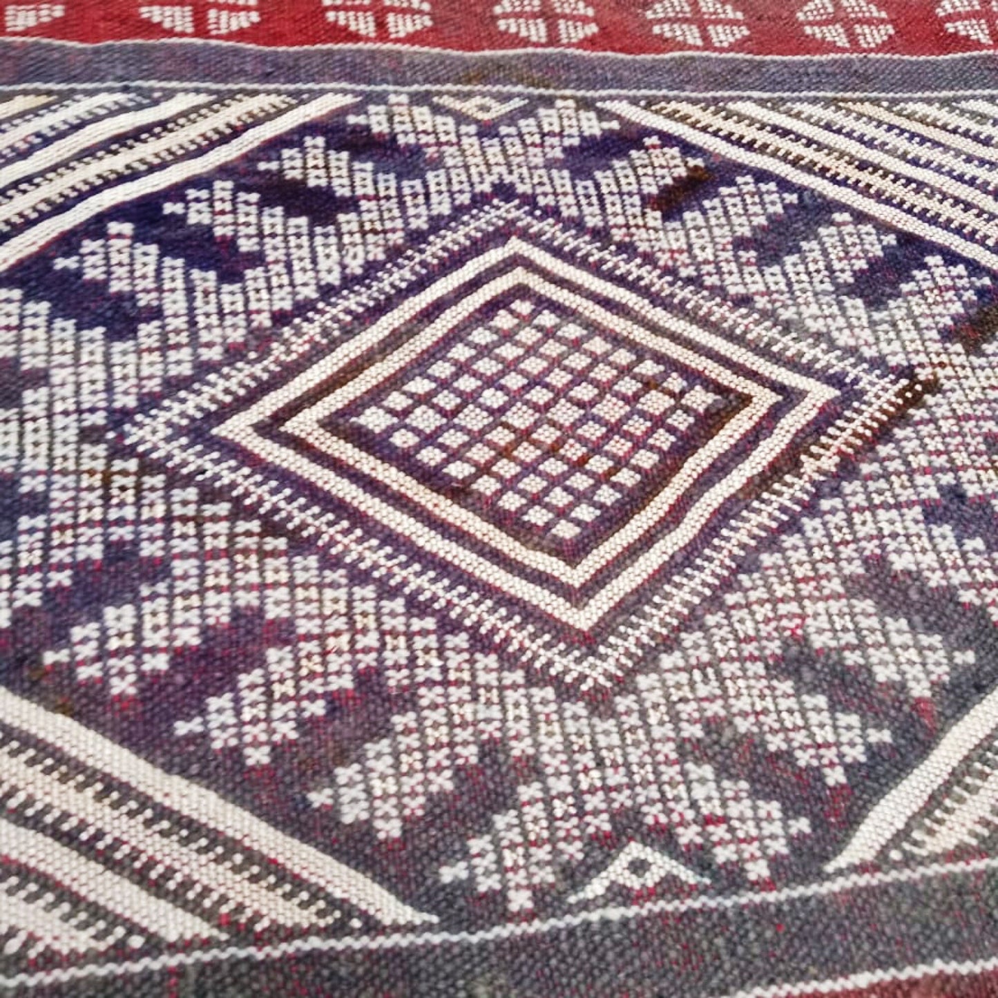 Cactus Silk Runner Rug 2×13 Ft. Moroccan Vintage Cactus Silk Kilim. Handmade Berber Rug. Authentic Azilal .Home Decor