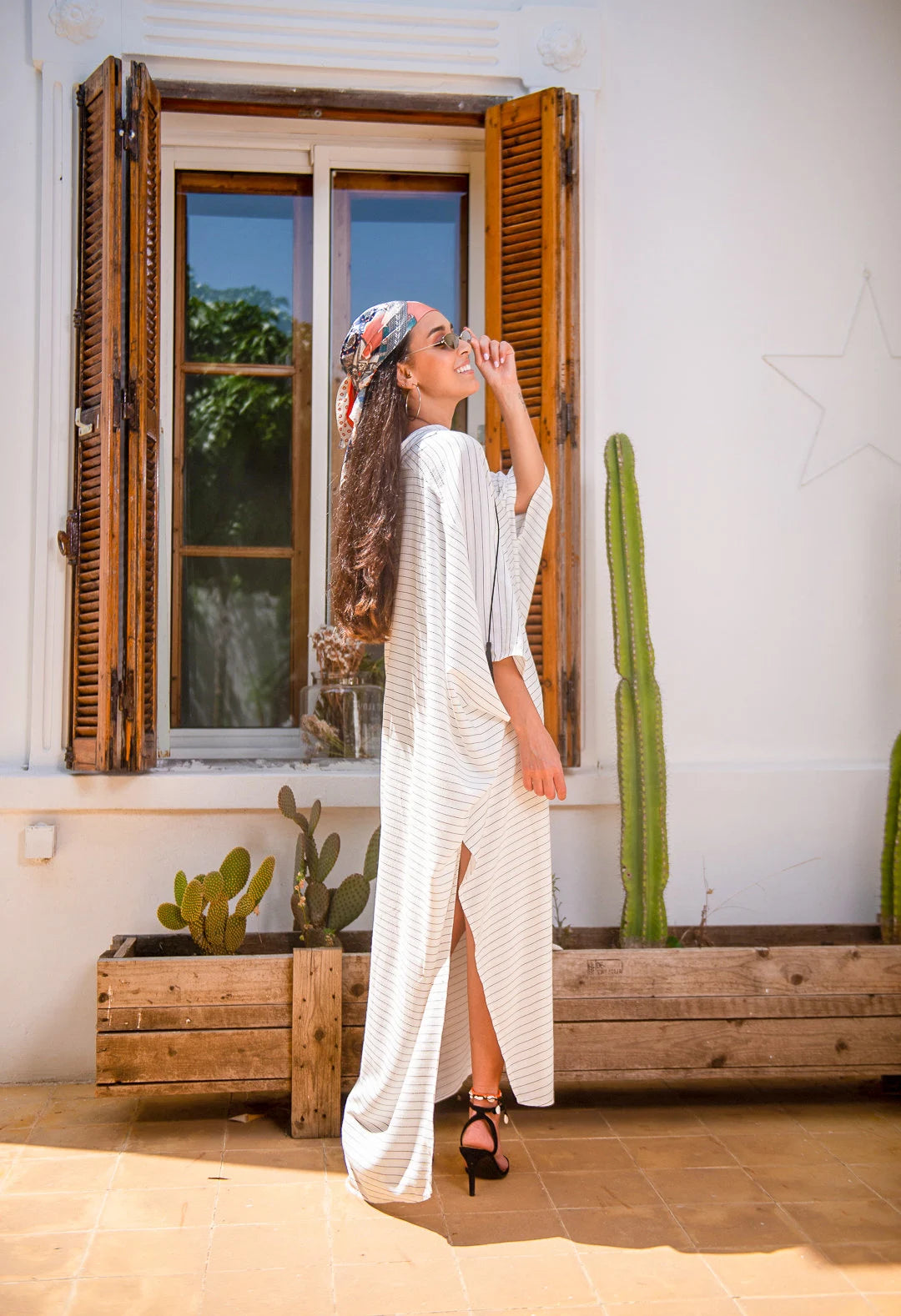 Moroccan Kaftan, Stripes Dress, Oversized Dress, Loose Kaftan, Handmade Caftan, Boho Dress, Summer Maxi Dress, Maternity Dress