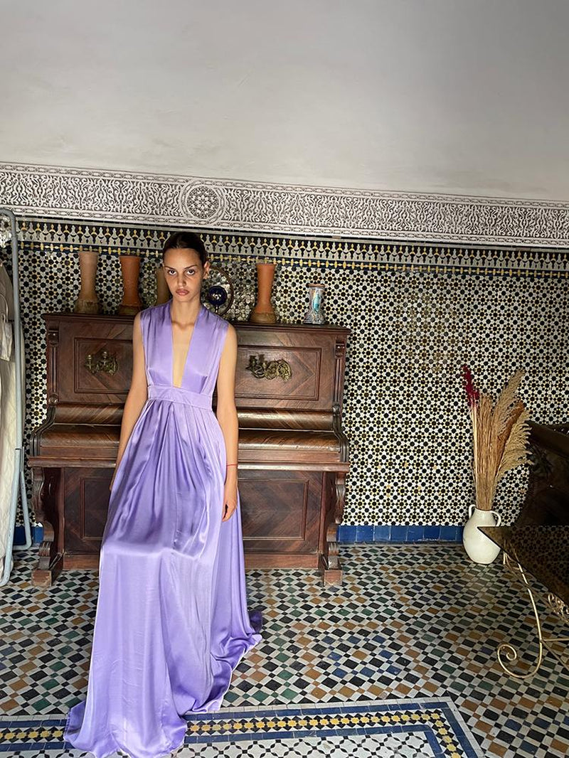 Alexia’S Dress Viscose Sleeveless Lilac