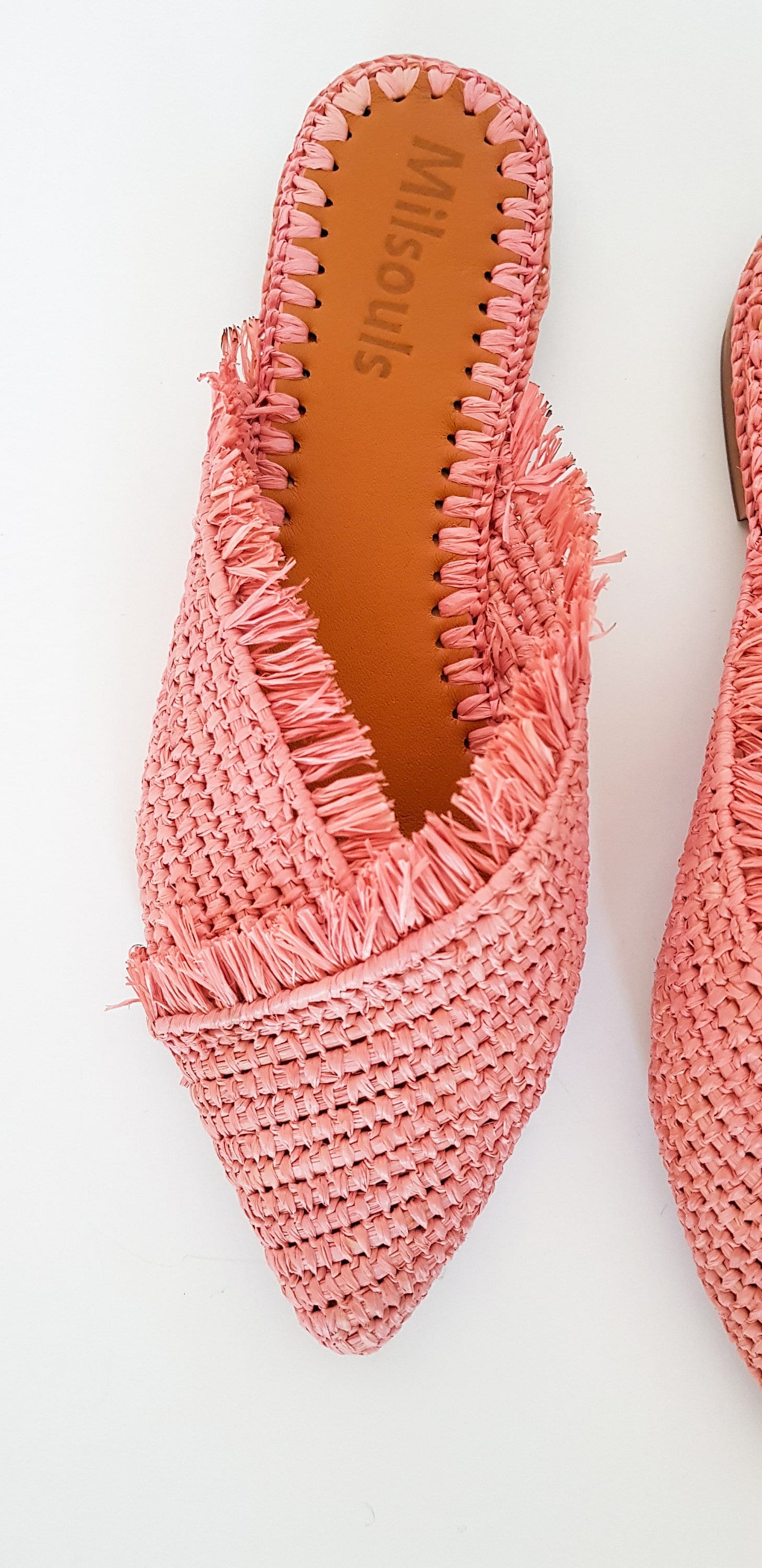 Moroccan Raffia, Woven Raffia Slippers, Raffia Slides, Raffia Slippers, Pink Raffia Shoes, Moroccan Shoe, Handwoven Shoes