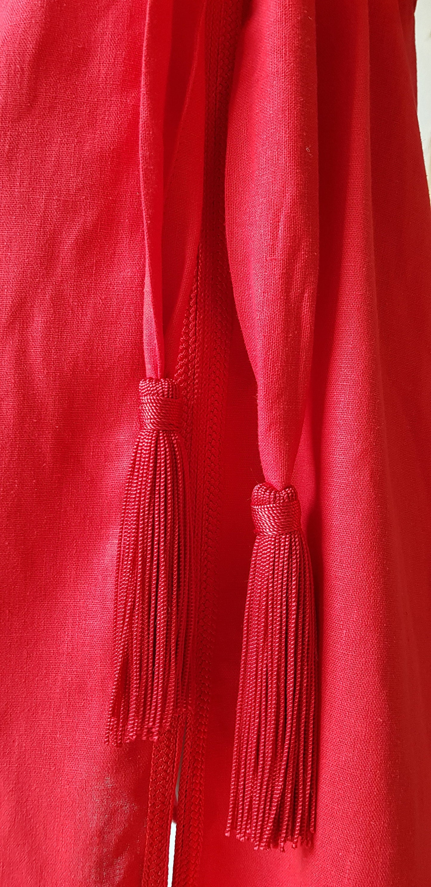 Linen Dress, Women Red Dress, Mini Dress, Vyshyvanka Dress, Lace Dress
