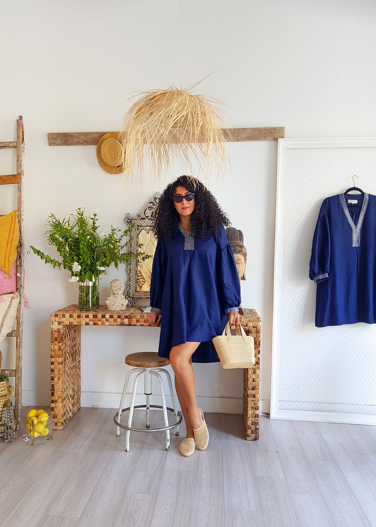 Linen Dress, Women Red Dress, Mini Dress, Vyshyvanka Dress, Moroccan Dress, Handmade Dress, Oversized Women Dress
