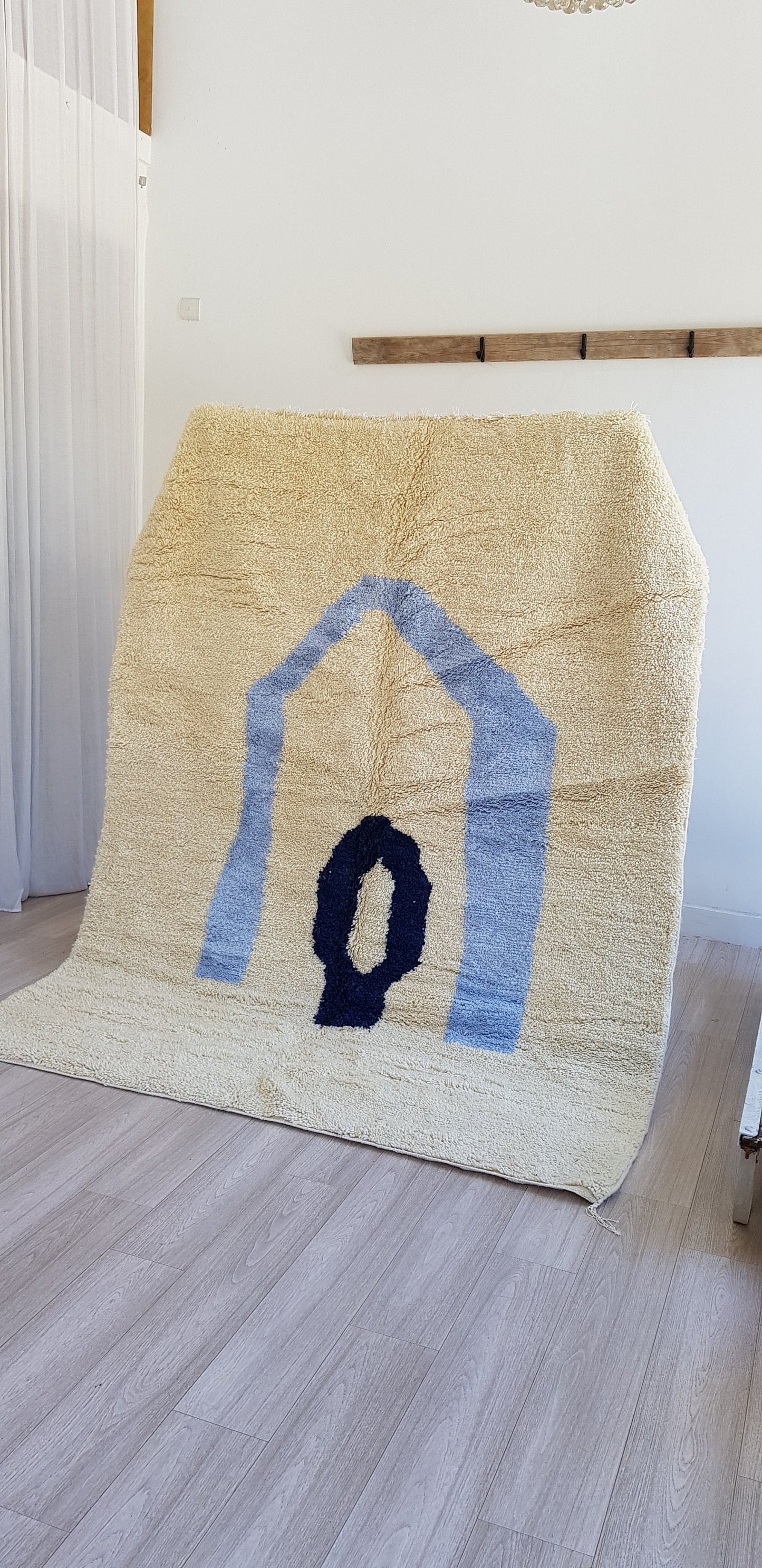 Moroccan Rug, Handmade Carpet, Authentic Beni Ourain Rug, Azilal Rug, Berber Area Rug, Tapis Marocain, Wool Rug, Large Area Rug