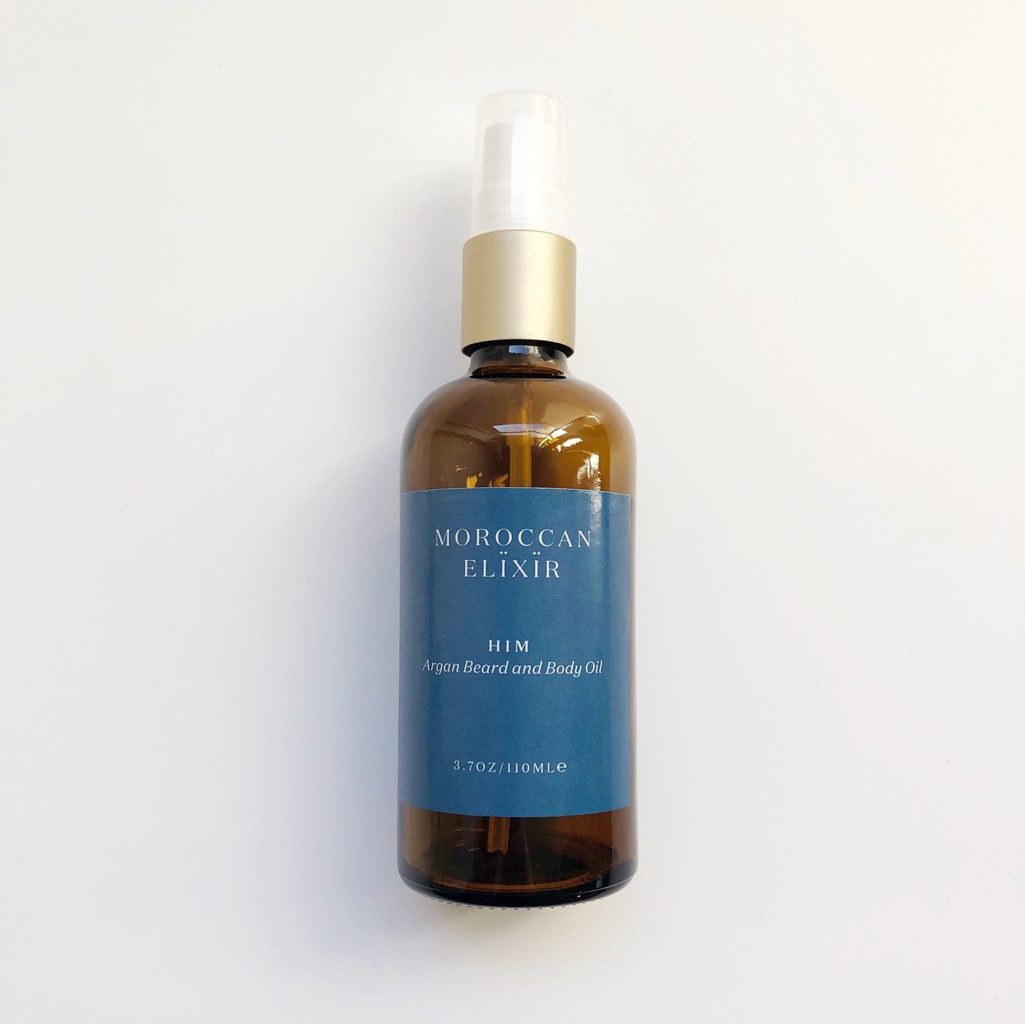 HIM Men'S Beard and Body Oil Argan Oil with Sandalwood, Bergamot, Frankincense and Basil