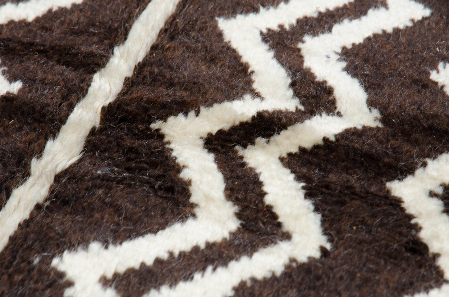 Black and White Moroccan Rug 5X8 - Handwoven Lambswool Soft Authentic Berber Rug - ABB21176