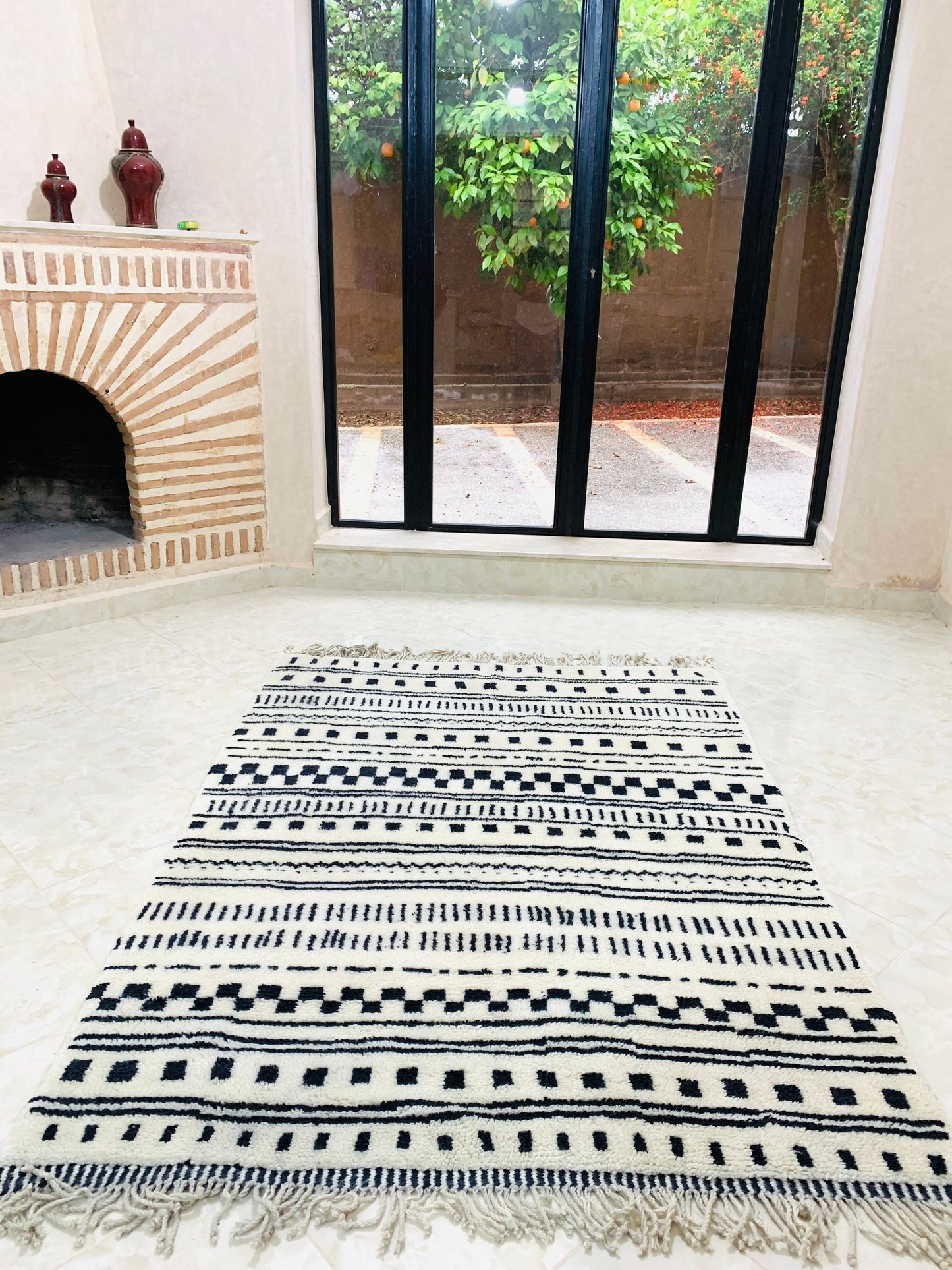 Moroccan Wool, Beni Ourain Rug, Checkered Rug, Handmade Rug, Berber Rug, Moroccan Design Rug, Berber Moroccan ,Soft Rug,Shag Rug