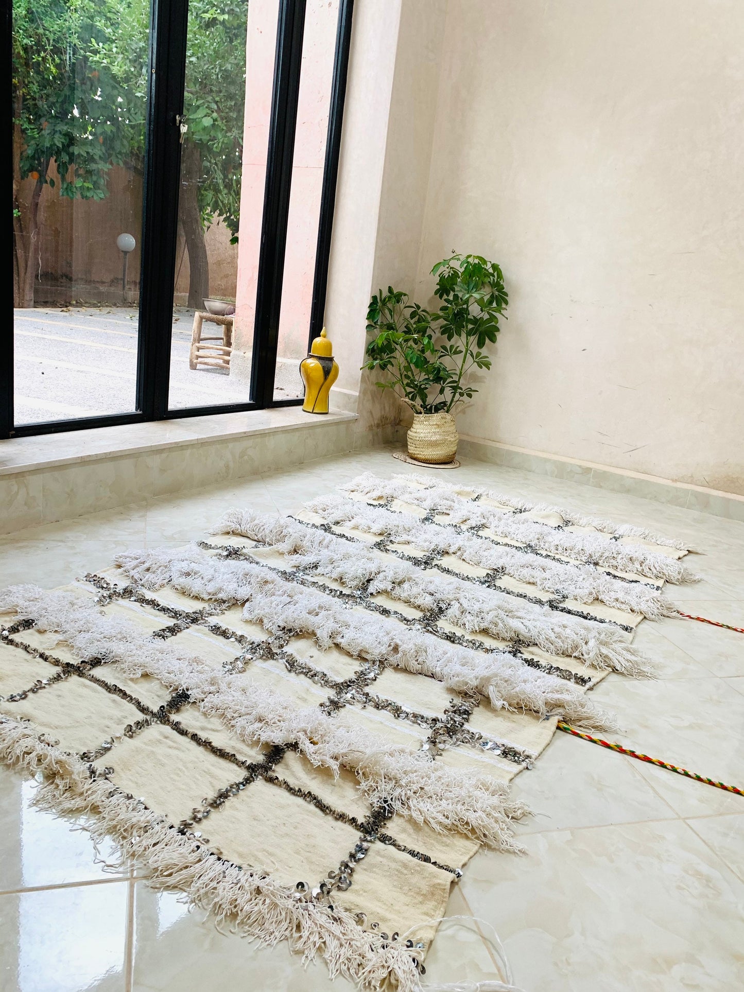Moroccan Handira Blanket -Warm Blanket -Homemade Blankets -Vintage Blanket -Blanket Ladder -Cozy Throw Blanket -Woven Blanket
