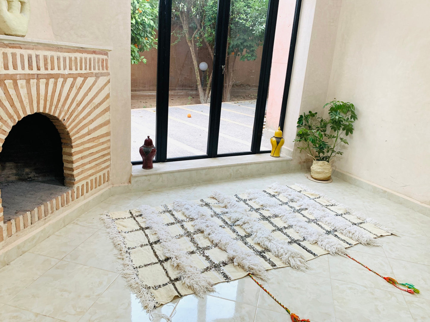 Moroccan Handira Blanket -Warm Blanket -Homemade Blankets -Vintage Blanket -Blanket Ladder -Cozy Throw Blanket -Woven Blanket