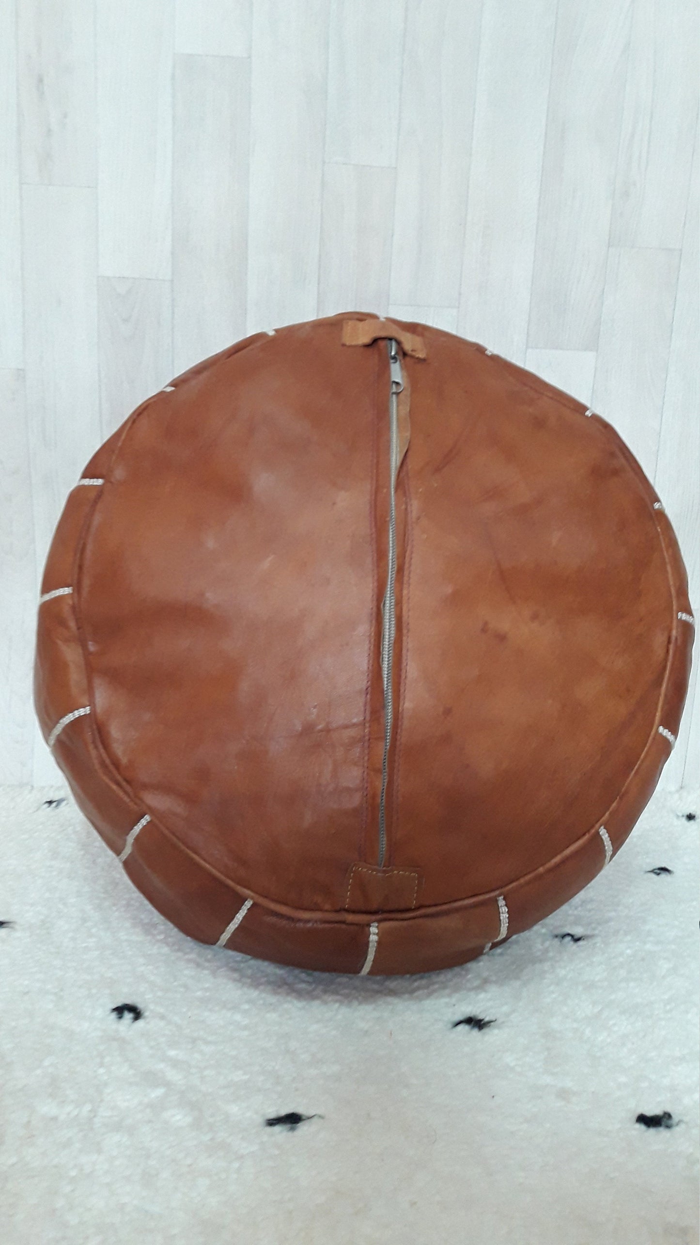 50% off Moroccan Leather Pouf Tan Brown, Moroccan Pouf, Leather Ottoman Pouffe, Ottoman Pouf Footstool Handmade Active Leather Pouf,Pouffe