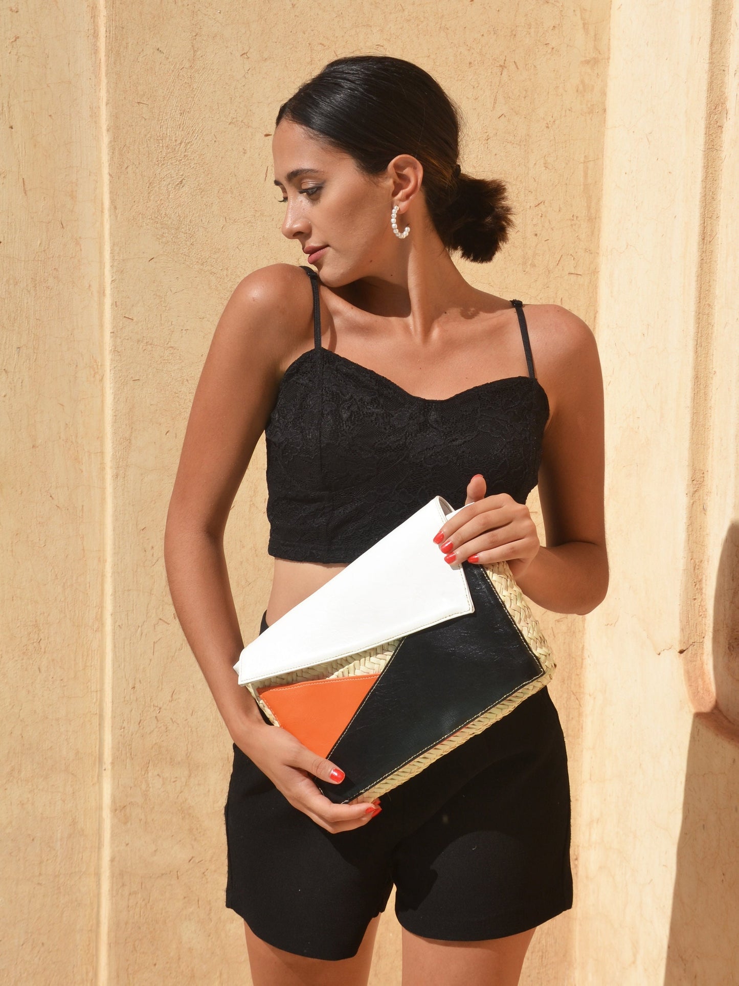 Luxury Straw Clutch -Clutch for Everyday Use- Women Clutch - Large Purse - Beach Clutch -Gift Clutch-Makeup Pouch